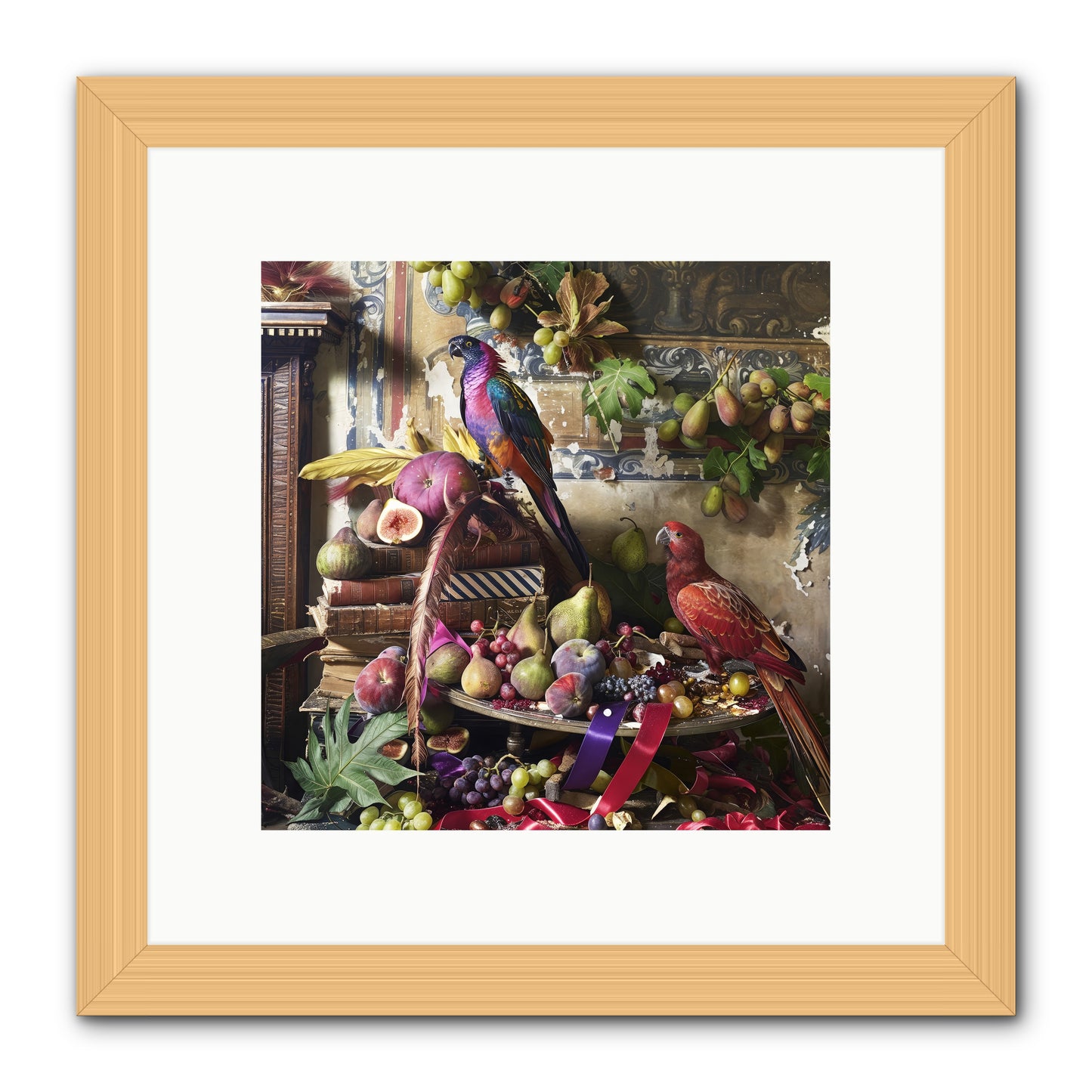 Remnant Roosts of Paradise -- Framed Print - Natural 10x10