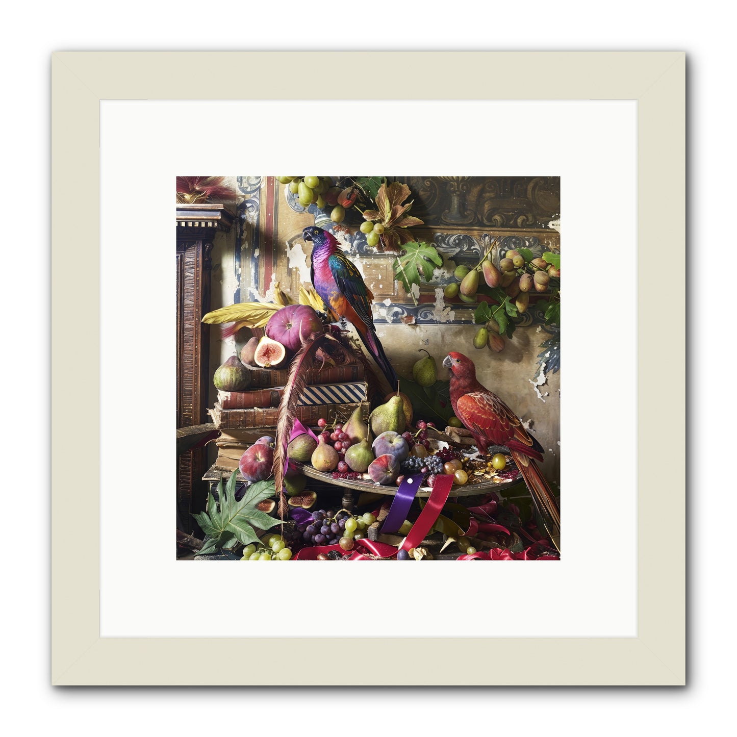 Remnant Roosts of Paradise -- Framed Print - White 10x10