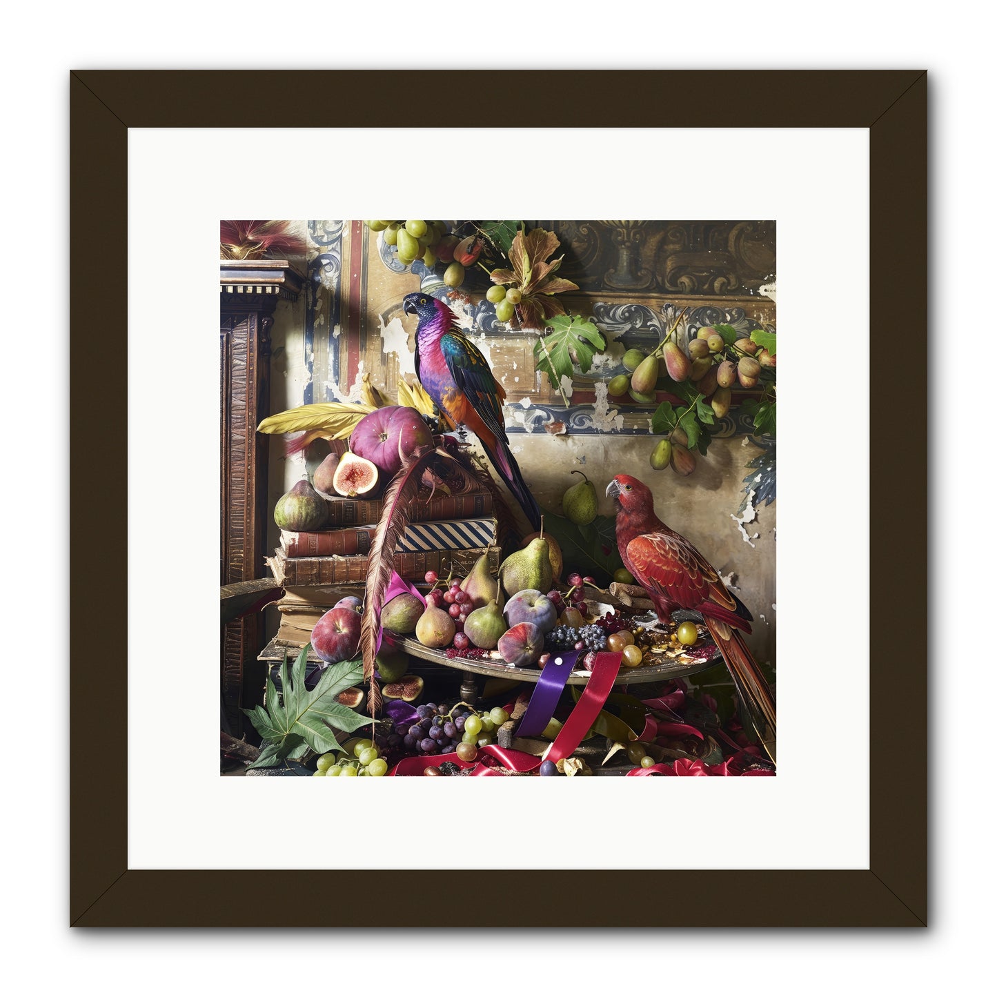 Remnant Roosts of Paradise -- Framed Print - Black 12x12