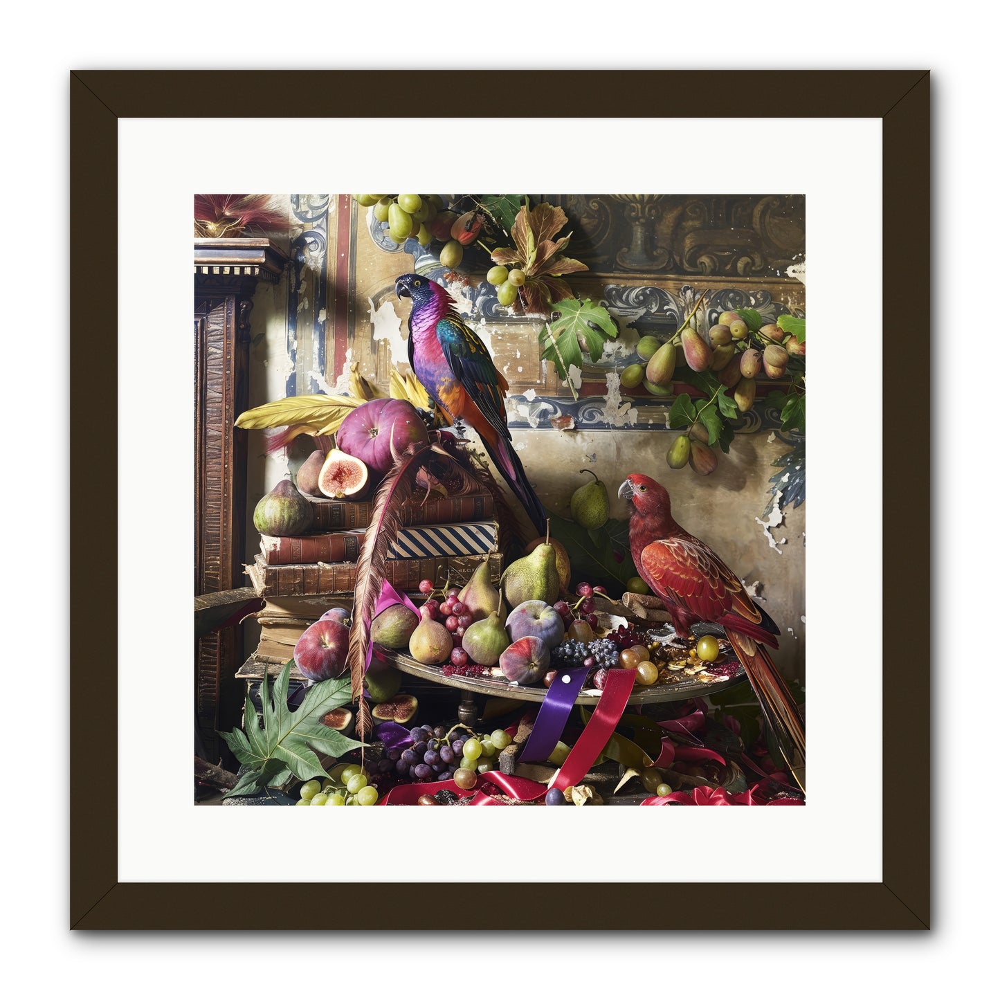 Remnant Roosts of Paradise -- Framed Print - Black 16x16