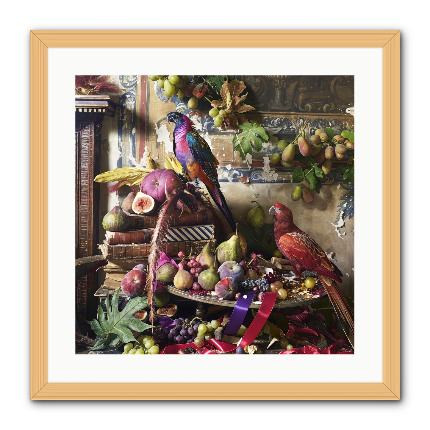 Remnant Roosts of Paradise -- Framed Print - Natural 20x20