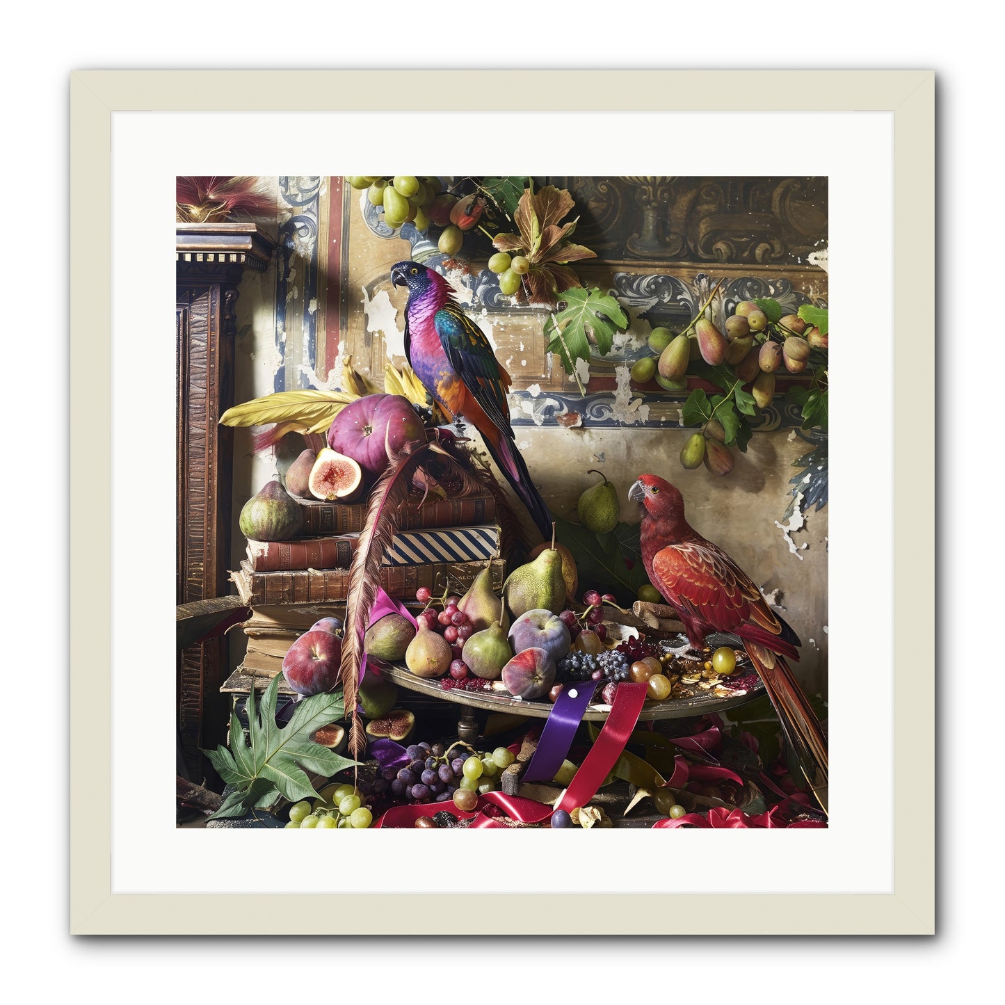 Remnant Roosts of Paradise -- Framed Print - White 20x20