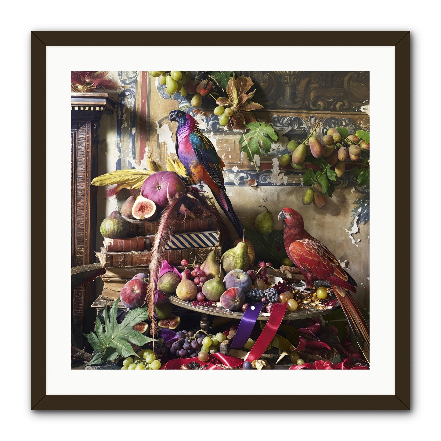 Remnant Roosts of Paradise -- Framed Print - Black 24x24