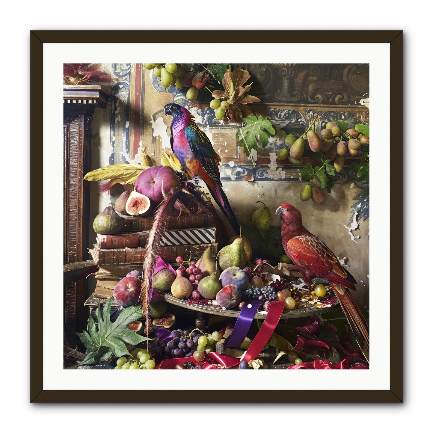 Remnant Roosts of Paradise -- Framed Print - Black 30x30