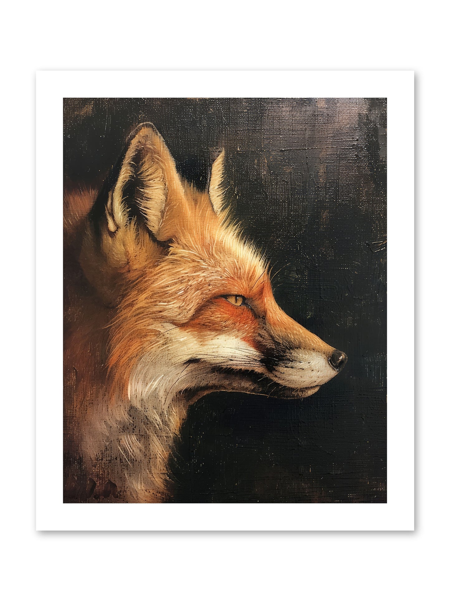 Renard Roux -- Paper Print 12x15