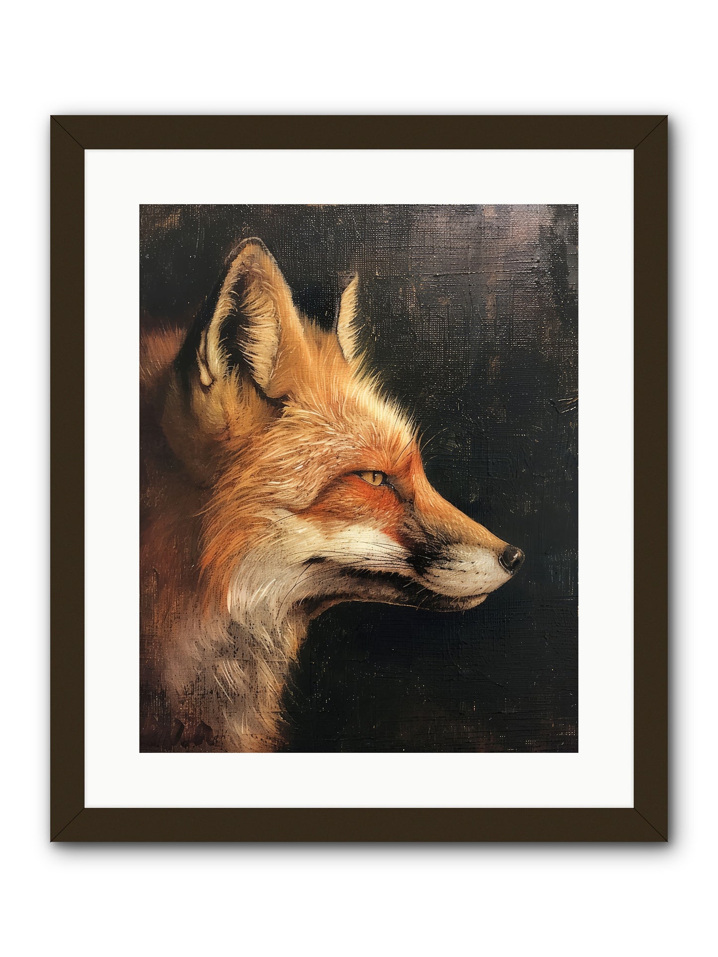 Renard Roux -- Framed Print - Black 16x20