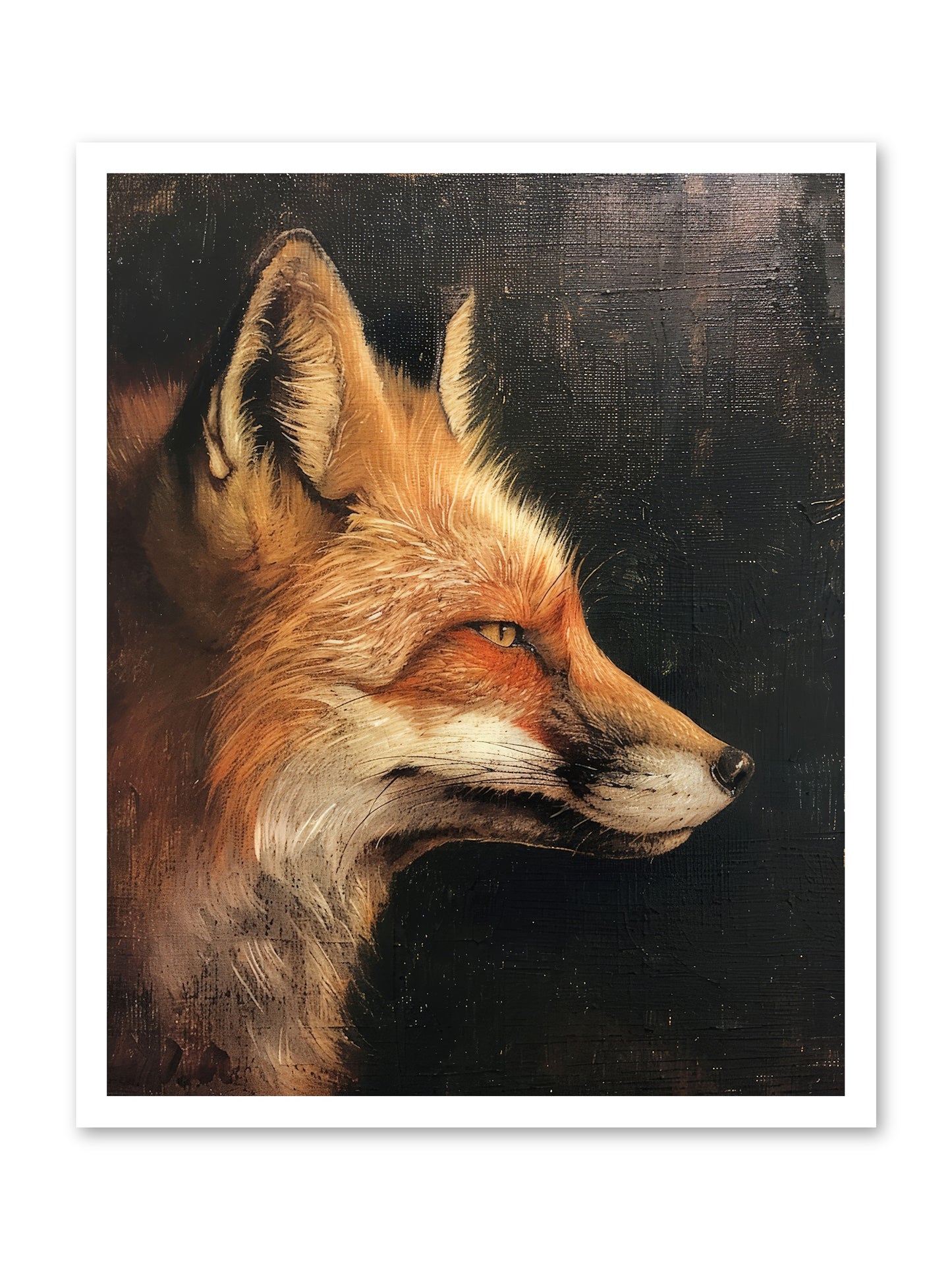 Renard Roux -- Loose Canvas Print 24x30