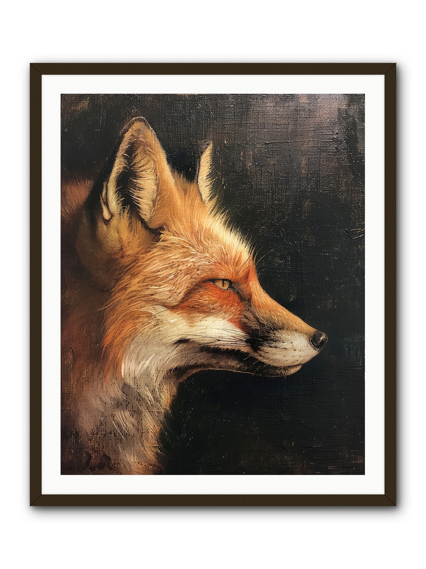 Renard Roux -- Framed Print - Black 32x40