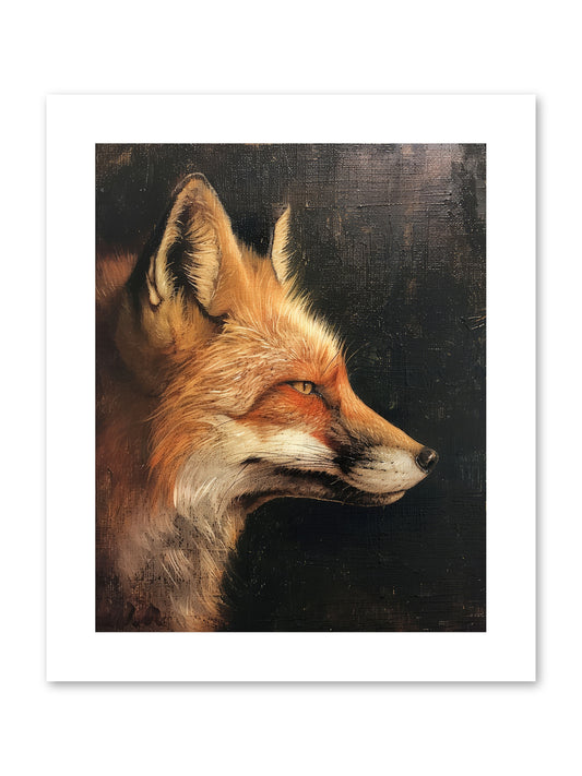 Renard Roux -- Paper Print 8x10