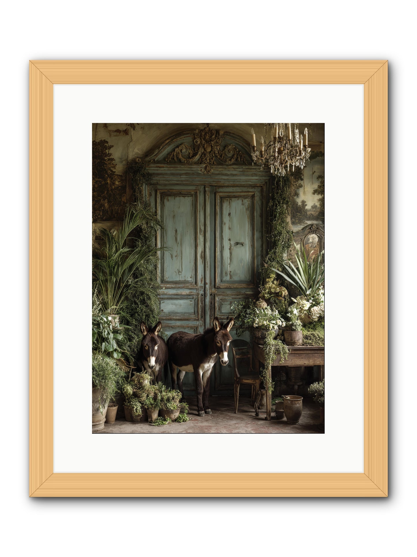 Rendezvous -- Framed Print - Natural 12x16