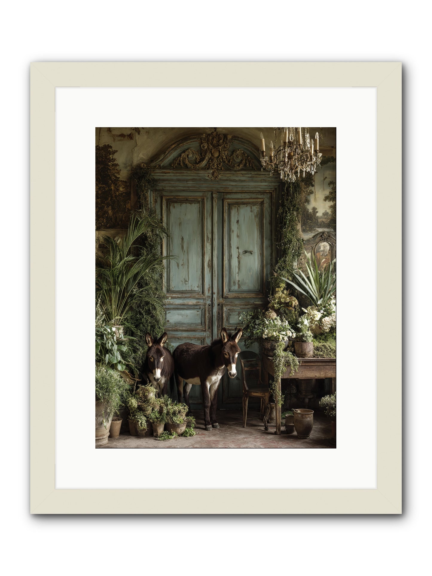 Rendezvous -- Framed Print - White 12x16
