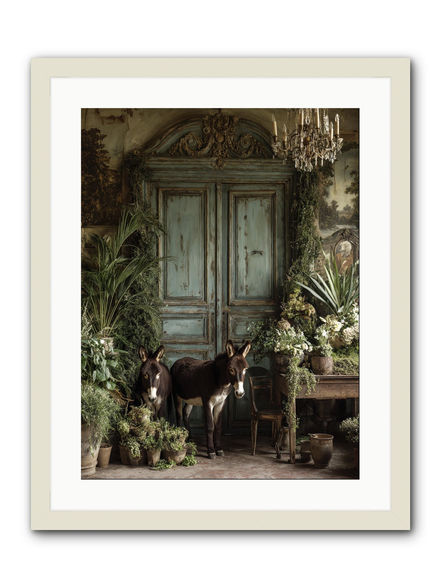 Rendezvous -- Framed Print - White 18x24