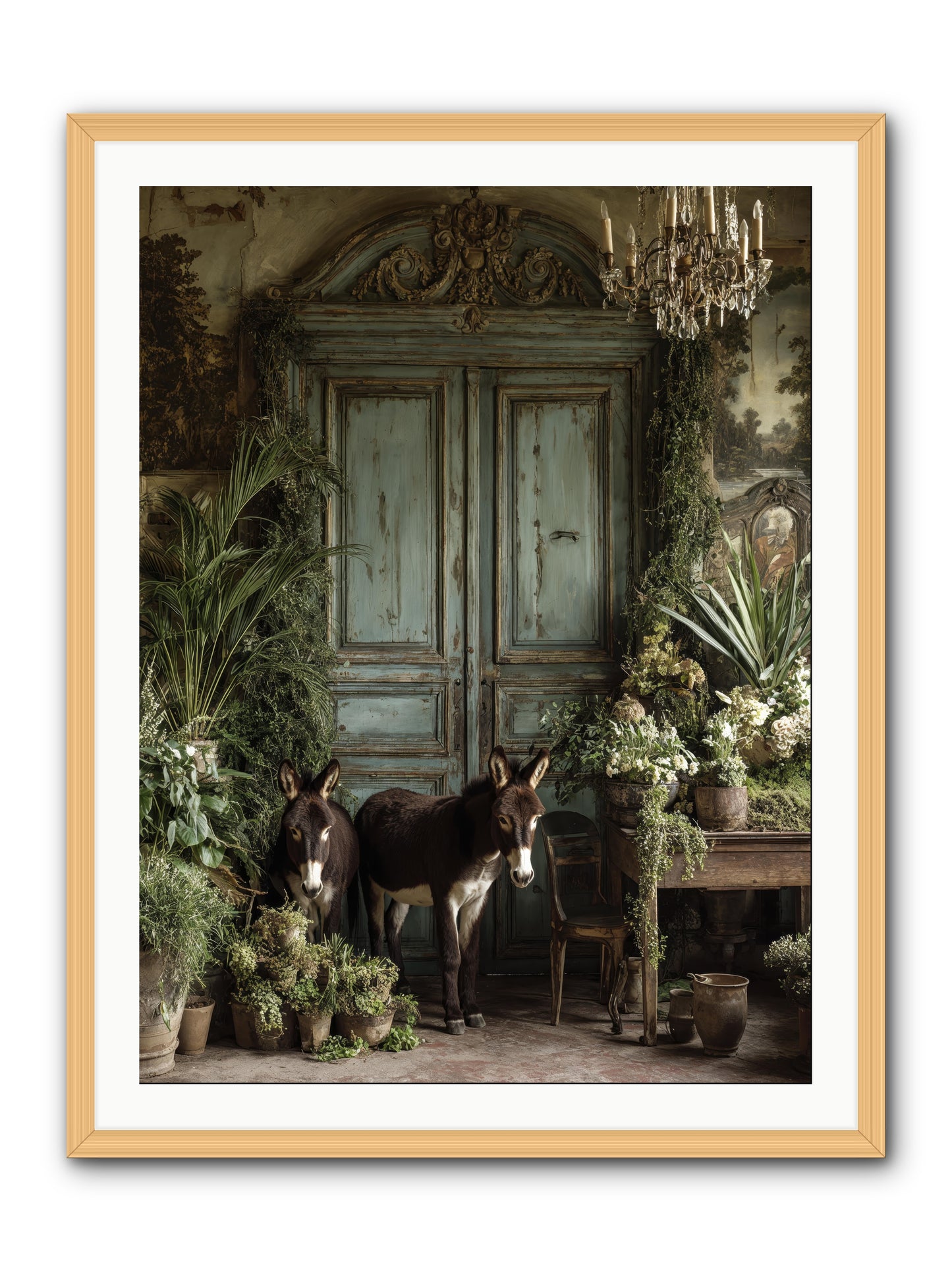 Rendezvous -- Framed Print - Natural 30x40