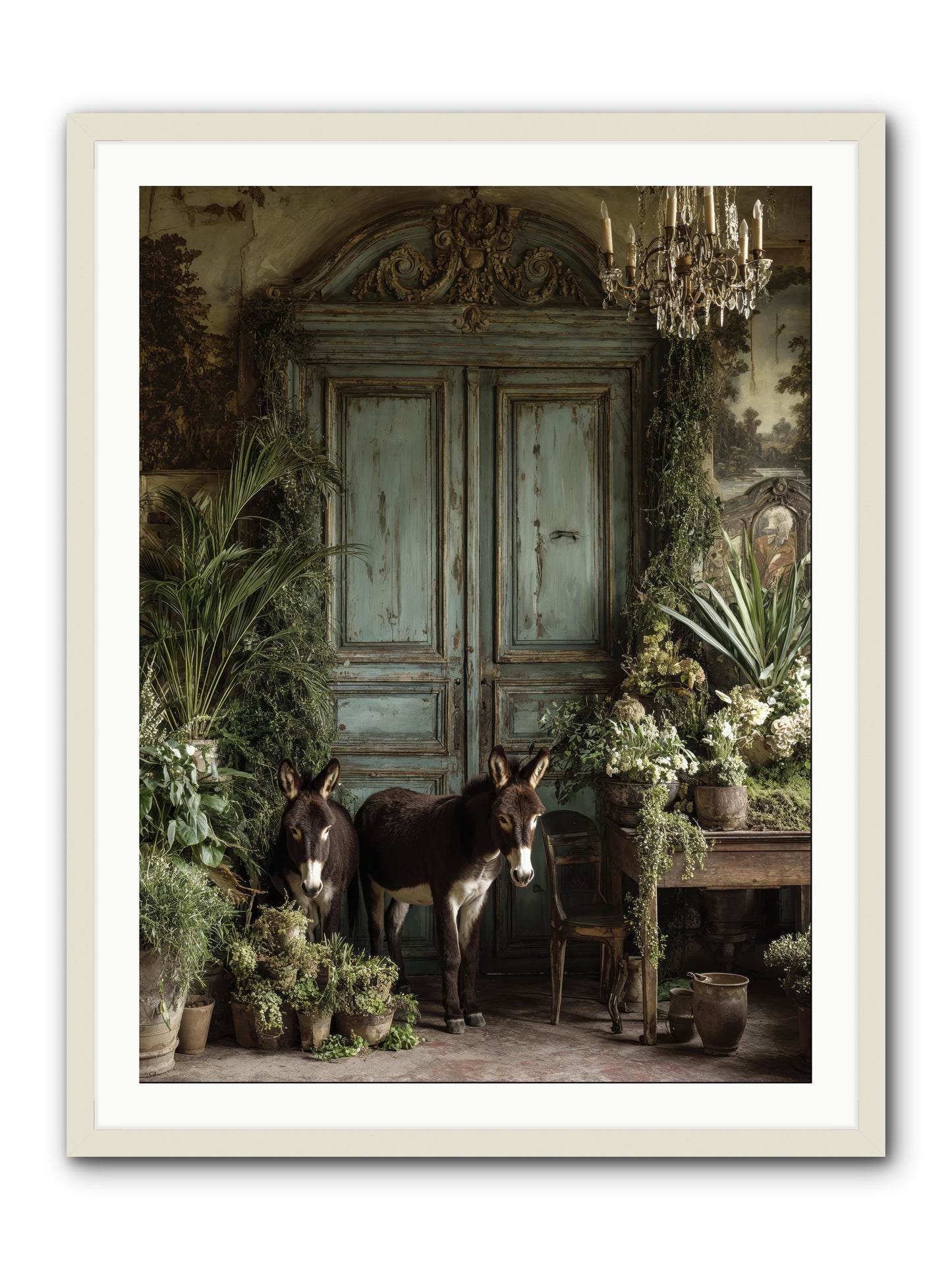 Rendezvous -- Framed Print - White 30x40