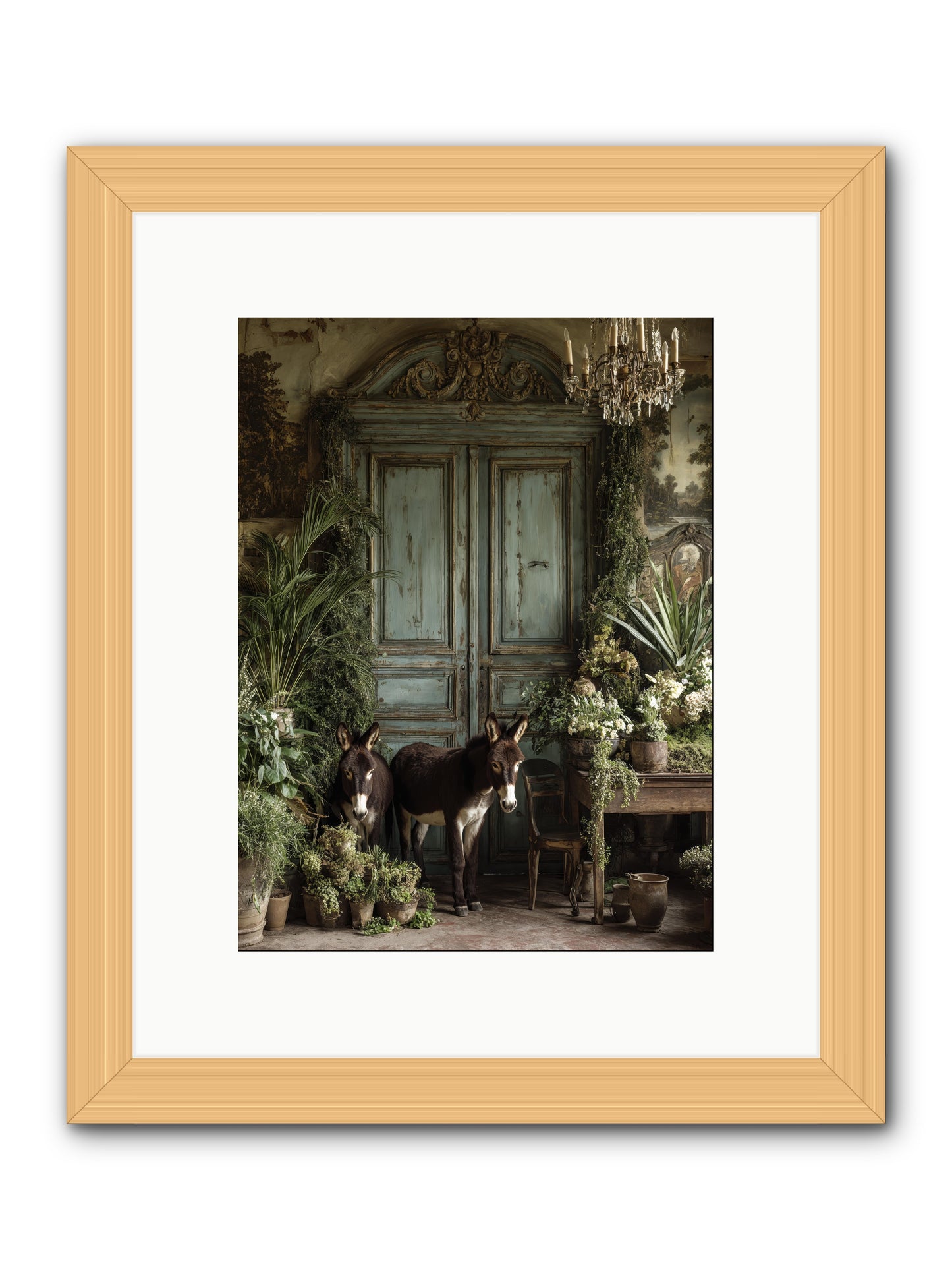 Rendezvous -- Framed Print - Natural 9x12