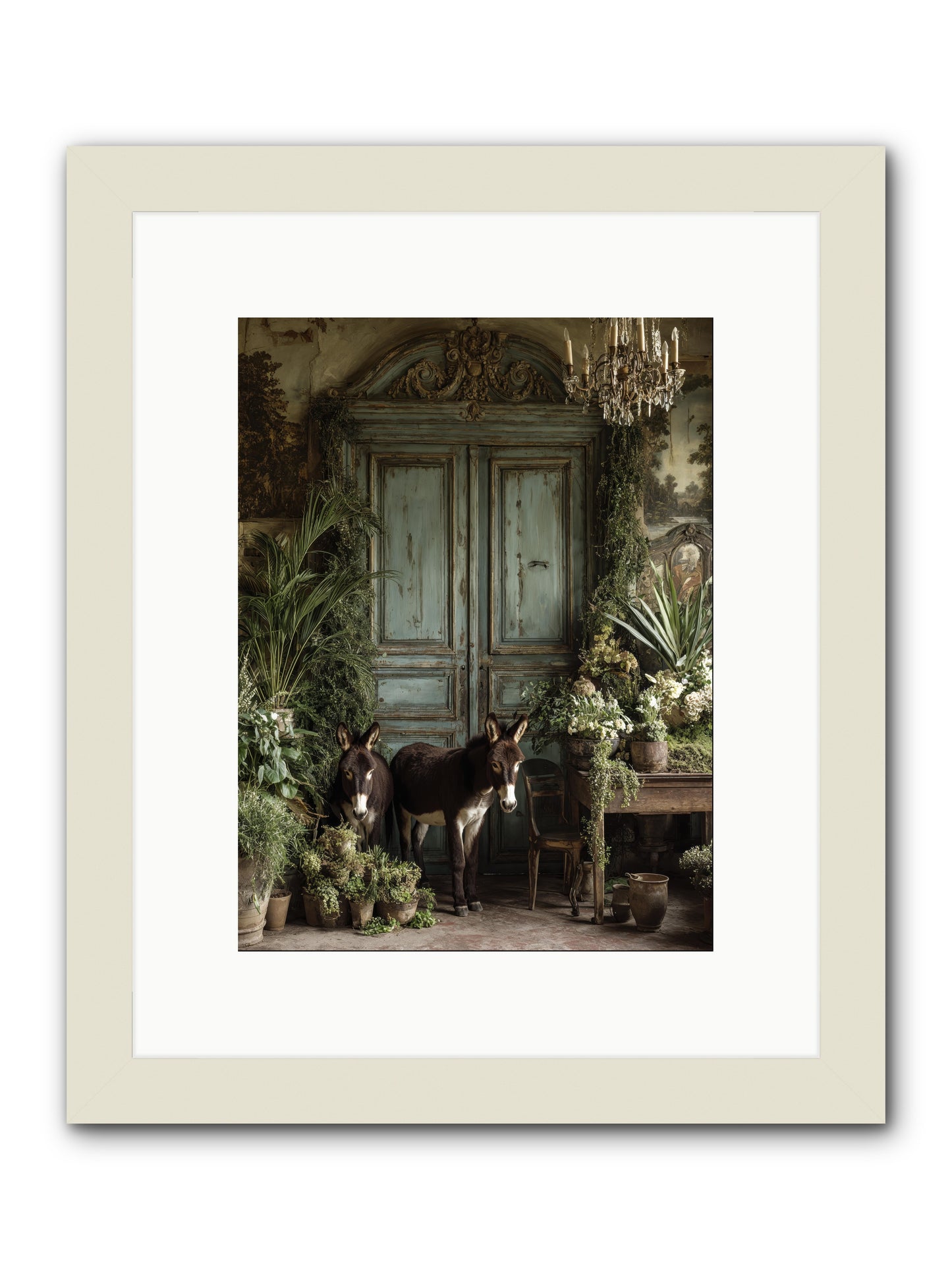 Rendezvous -- Framed Print - White 9x12