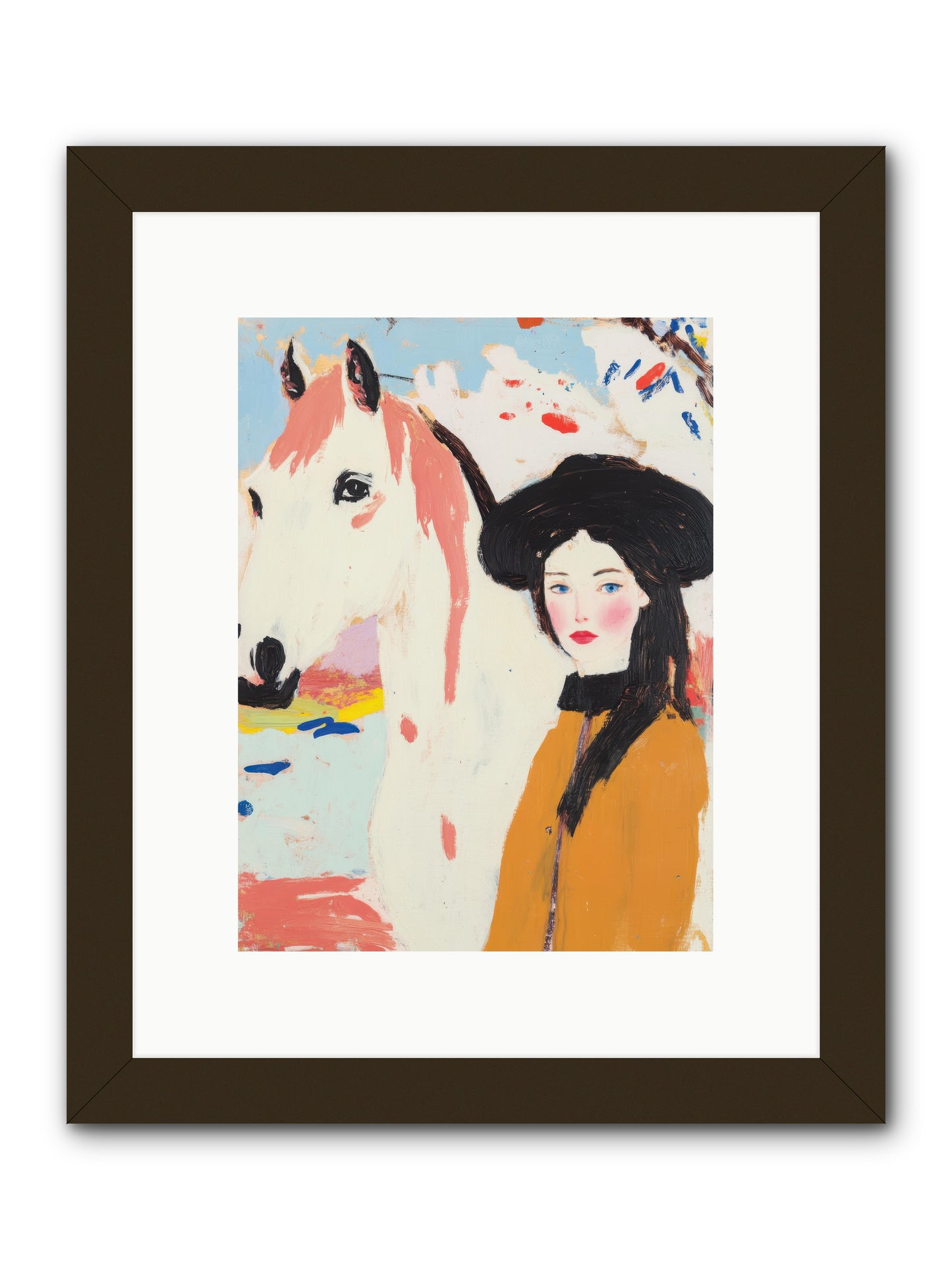 Renegade Rose -- Framed Print - Black 9x12