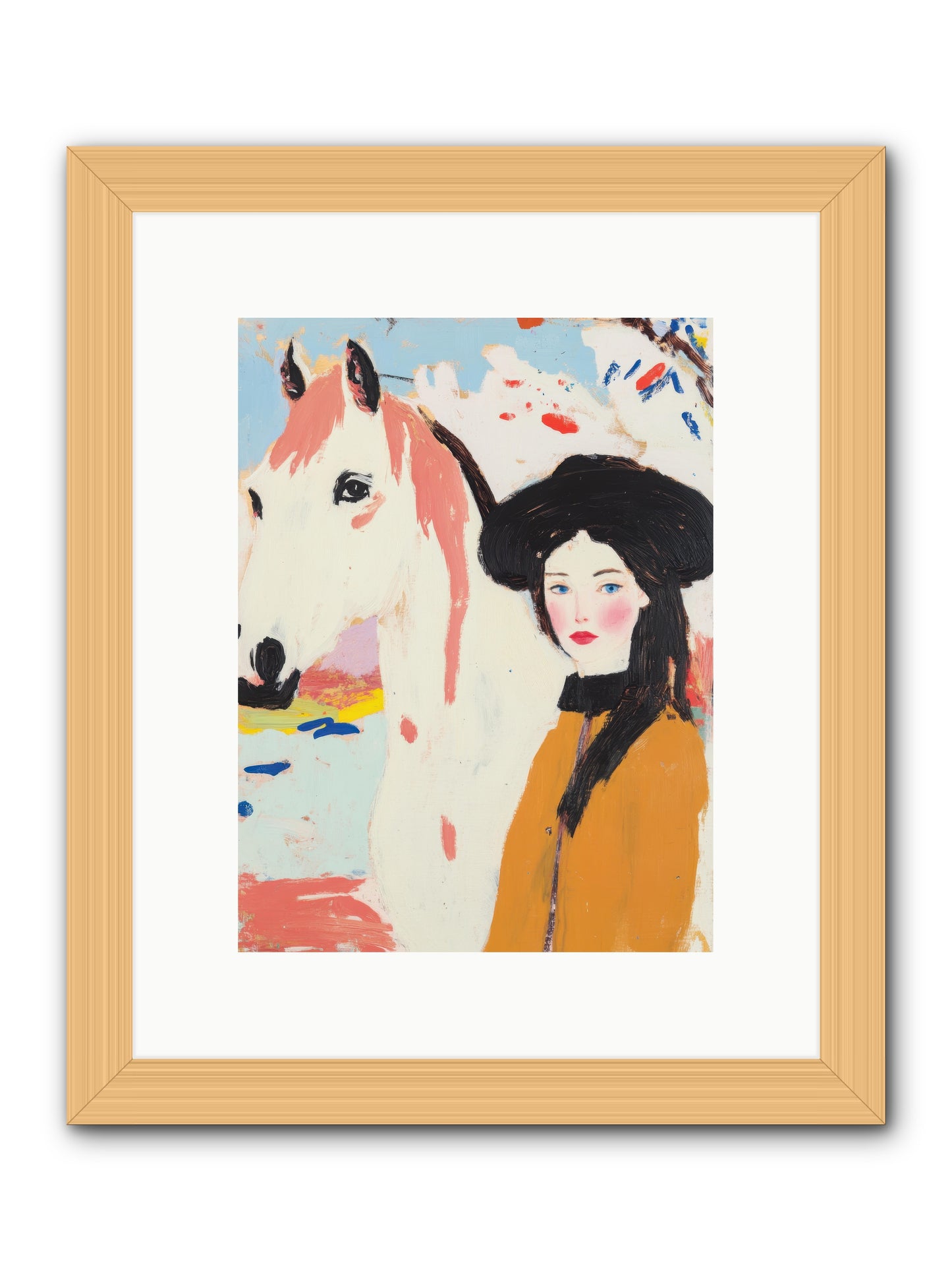 Renegade Rose -- Framed Print - Natural 9x12