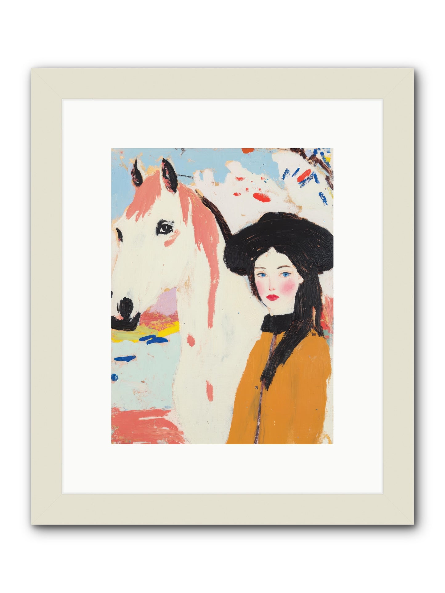 Renegade Rose -- Framed Print - White 9x12