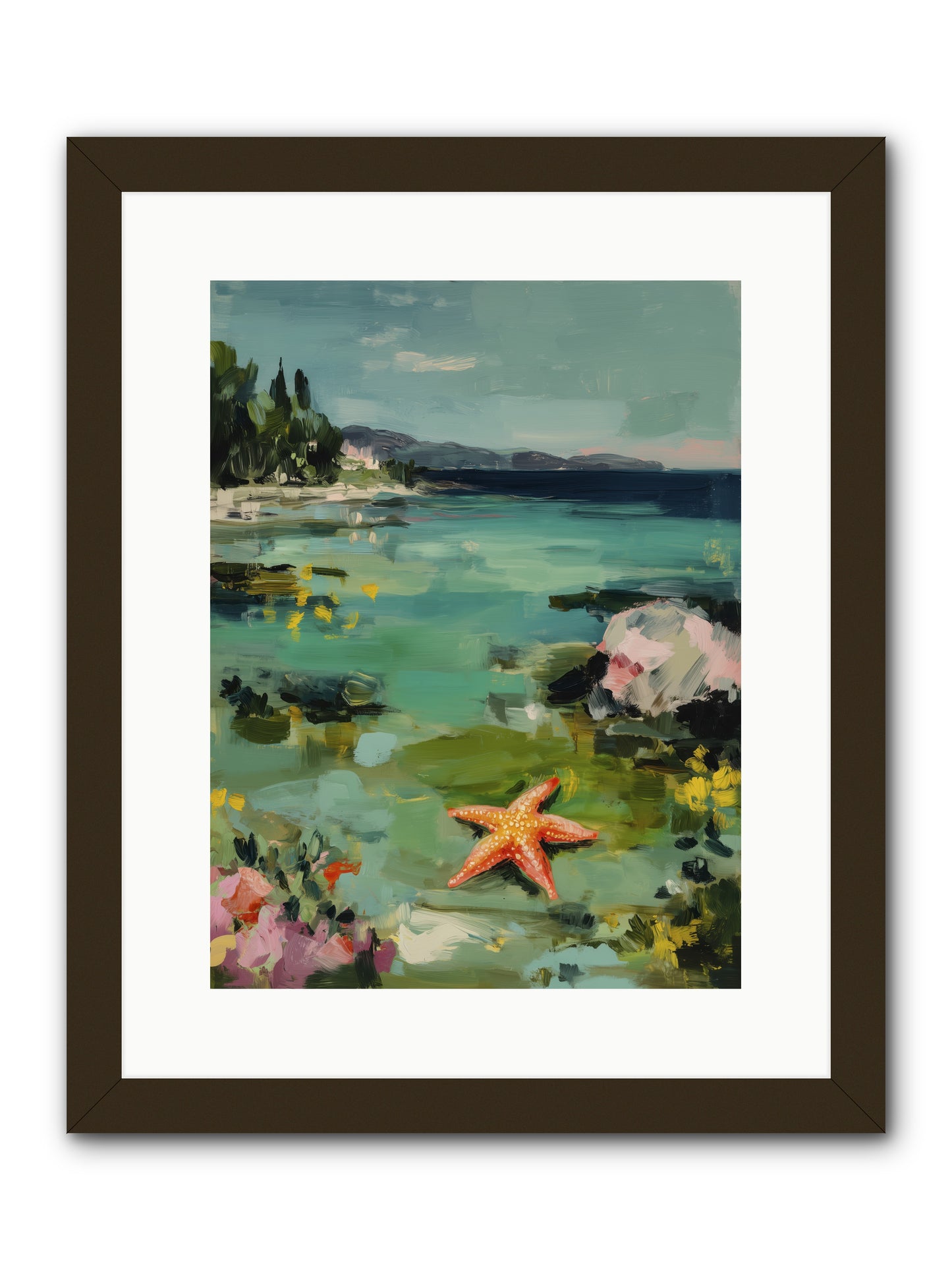 Retreating Tides -- Framed Print - Black 12x16