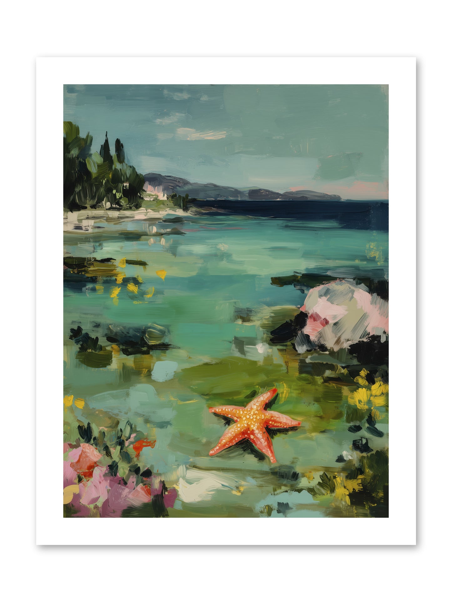 Retreating Tides -- Paper Print 12x16