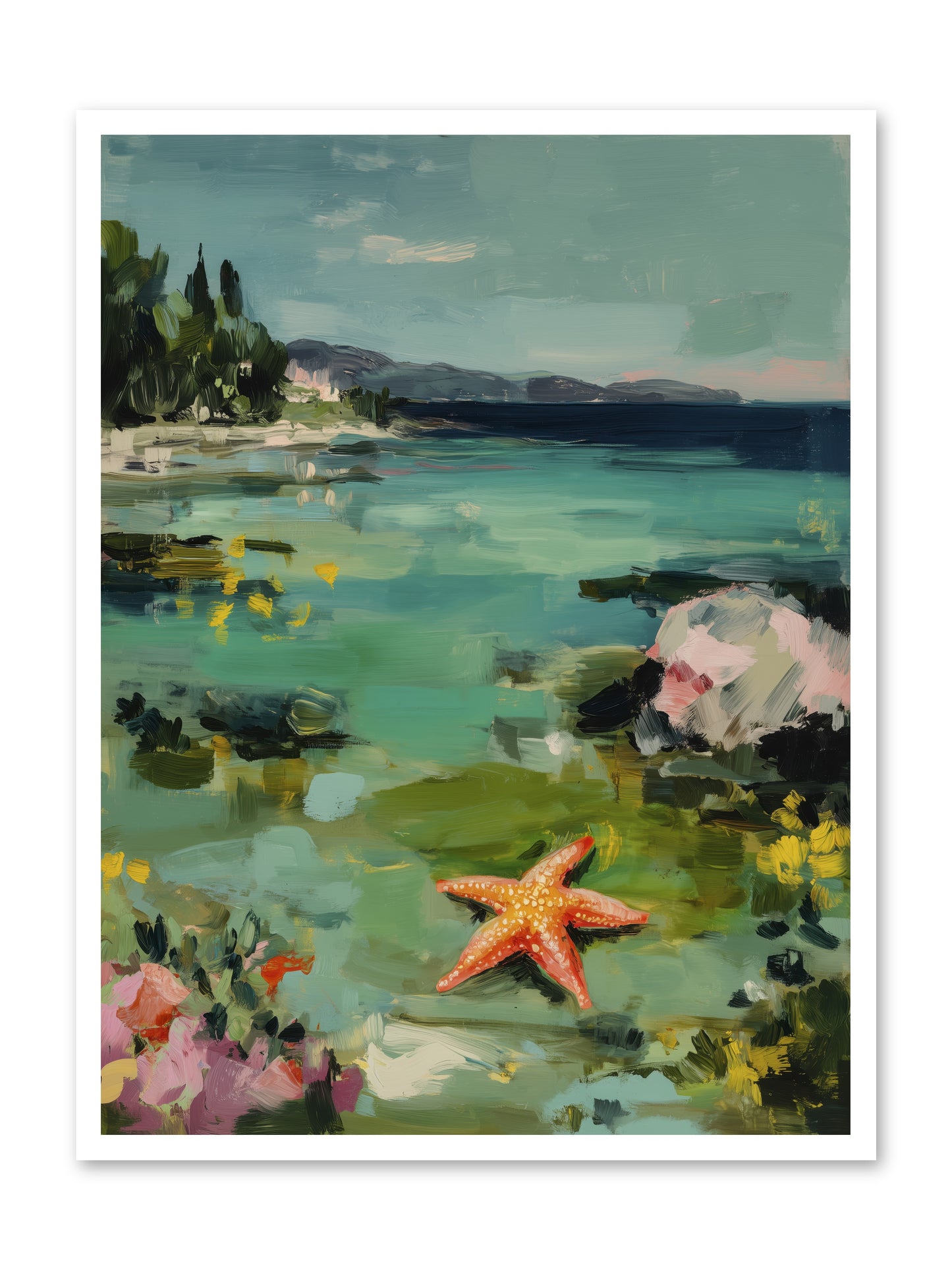 Retreating Tides -- Paper Print 30x40
