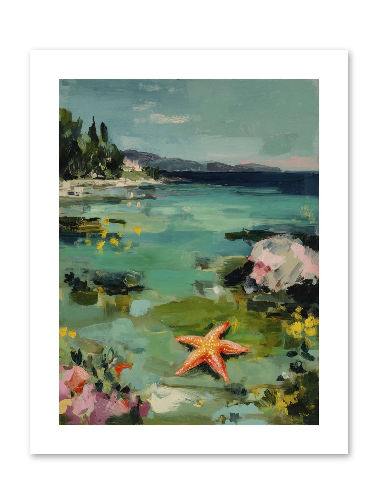 Retreating Tides -- Loose Canvas Print 9x12