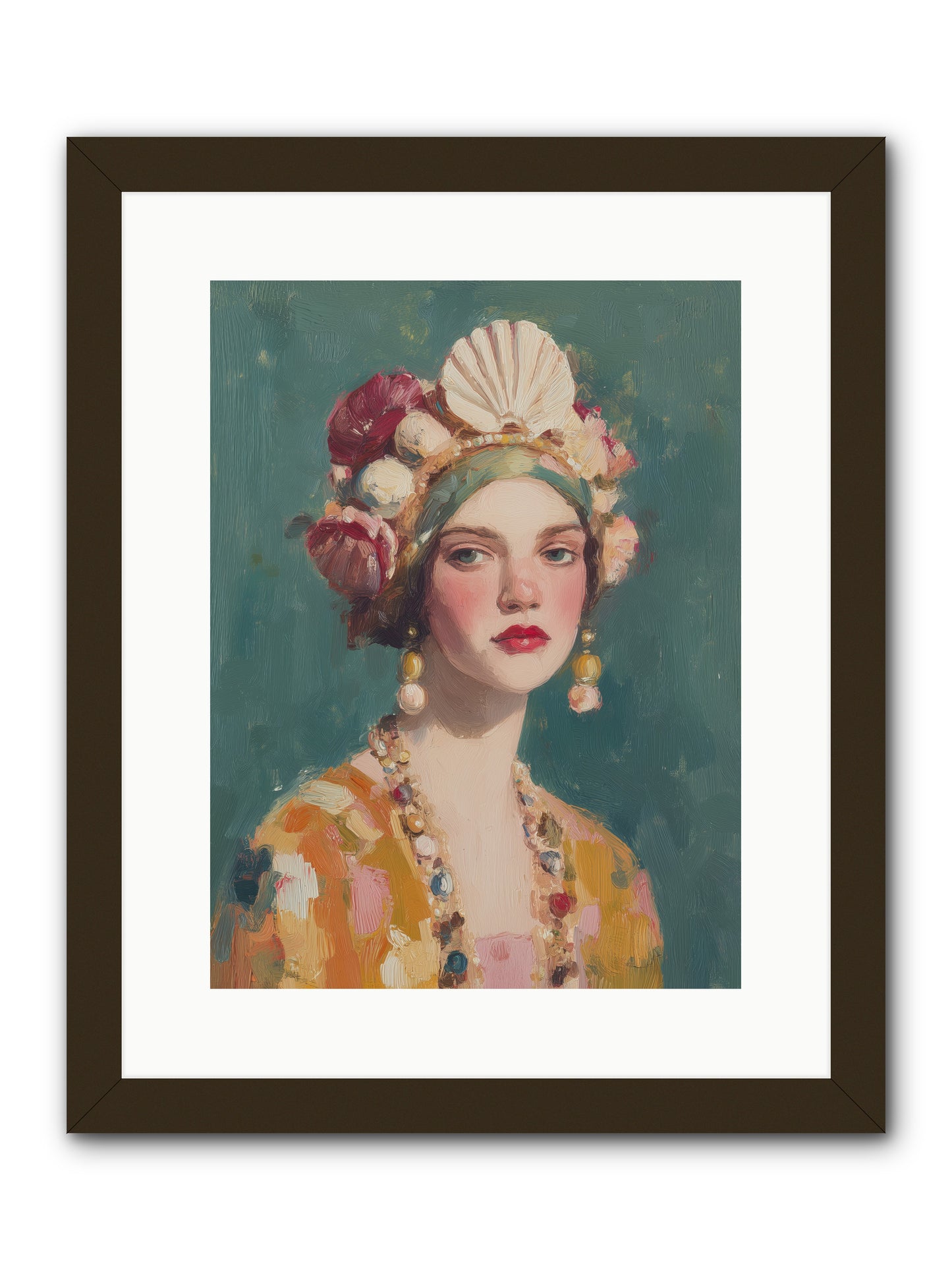 Returning Through Time -- Framed Print - Black 12x16