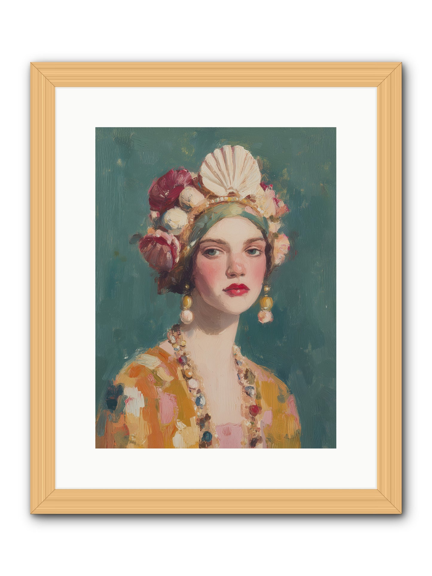 Returning Through Time -- Framed Print - Natural 12x16