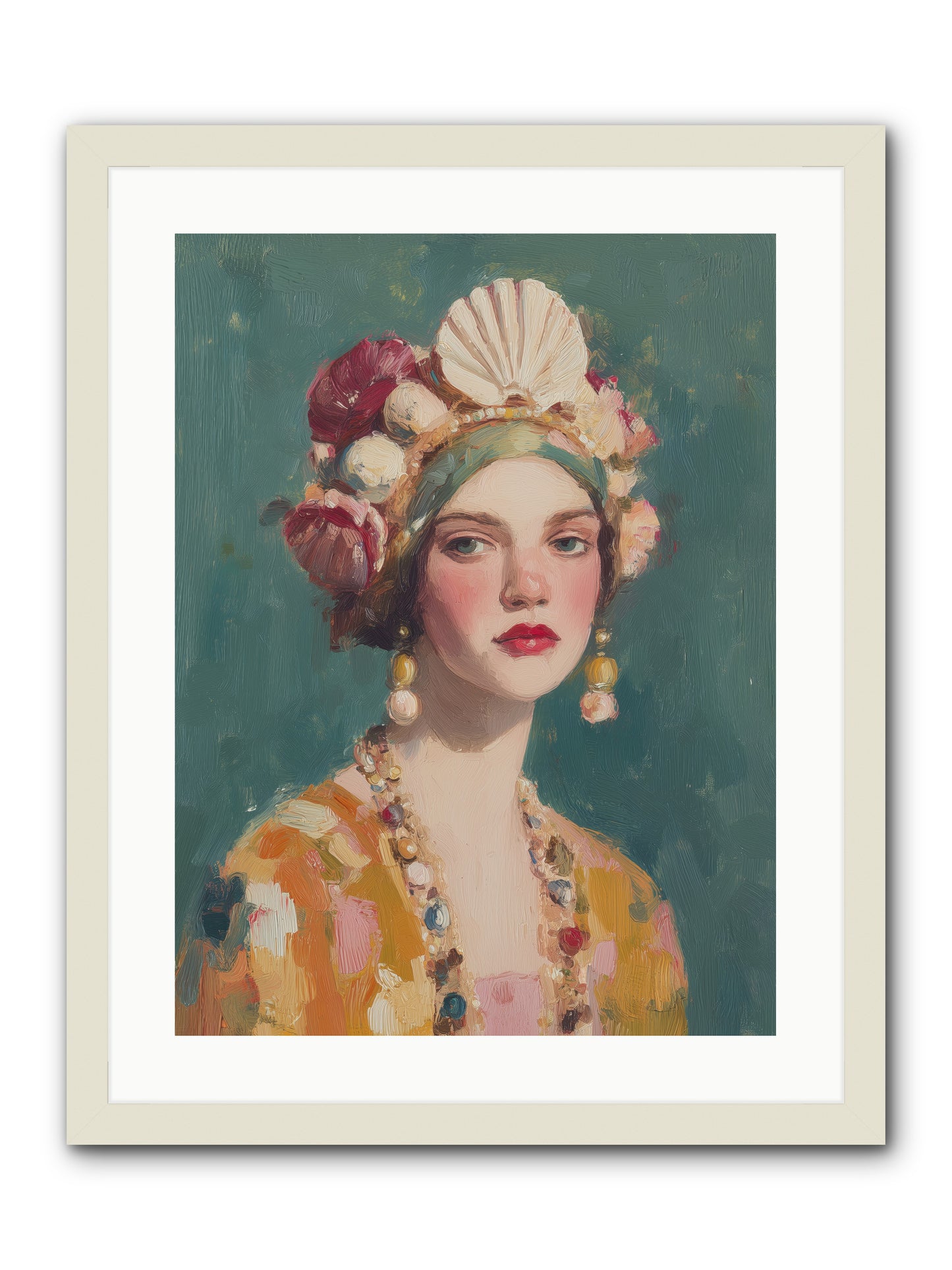 Returning Through Time -- Framed Print - White 18x24