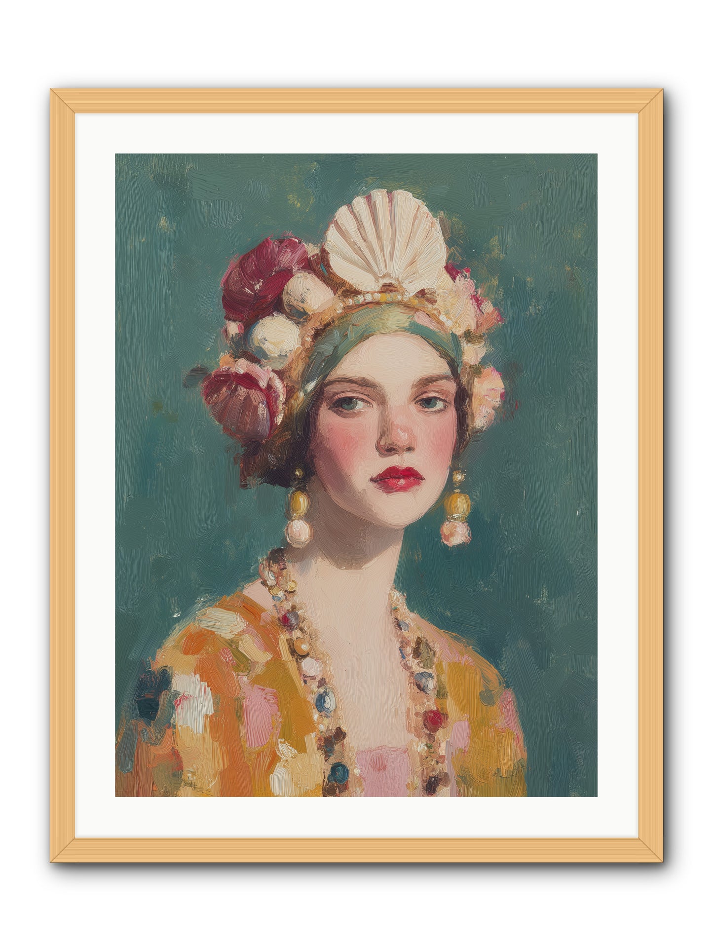 Returning Through Time -- Framed Print - Natural 24x32
