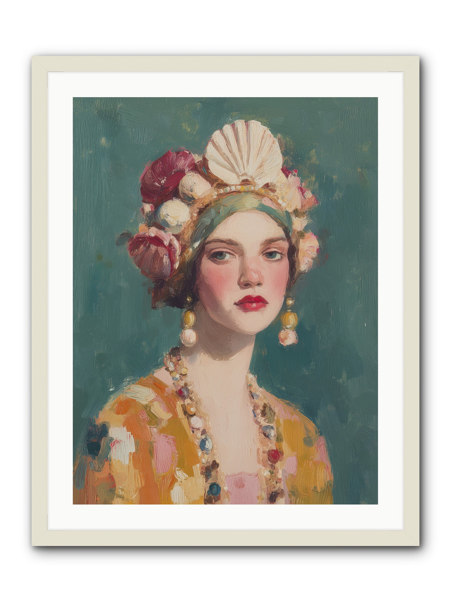 Returning Through Time -- Framed Print - White 24x32