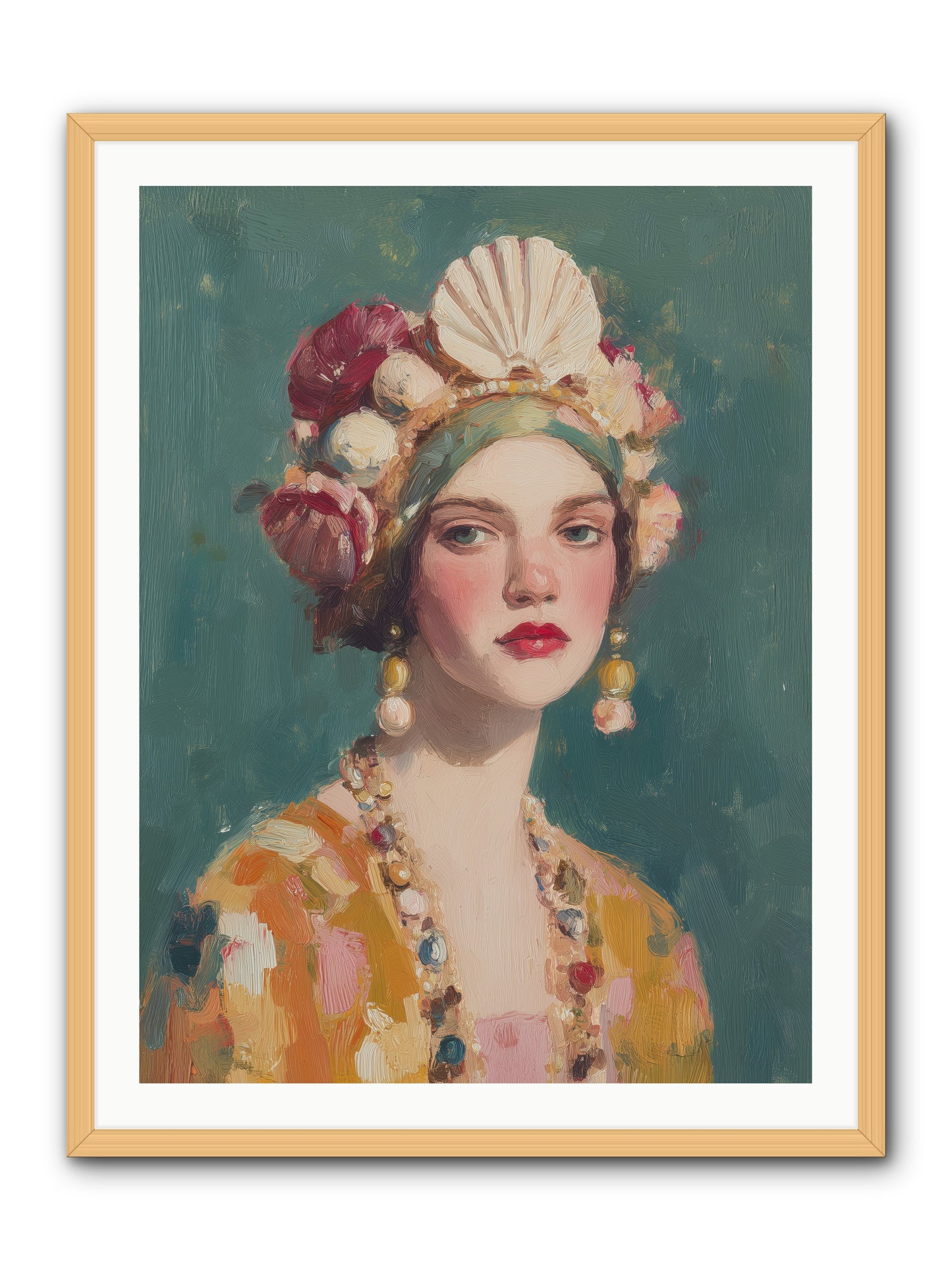 Returning Through Time -- Framed Print - Natural 30x40