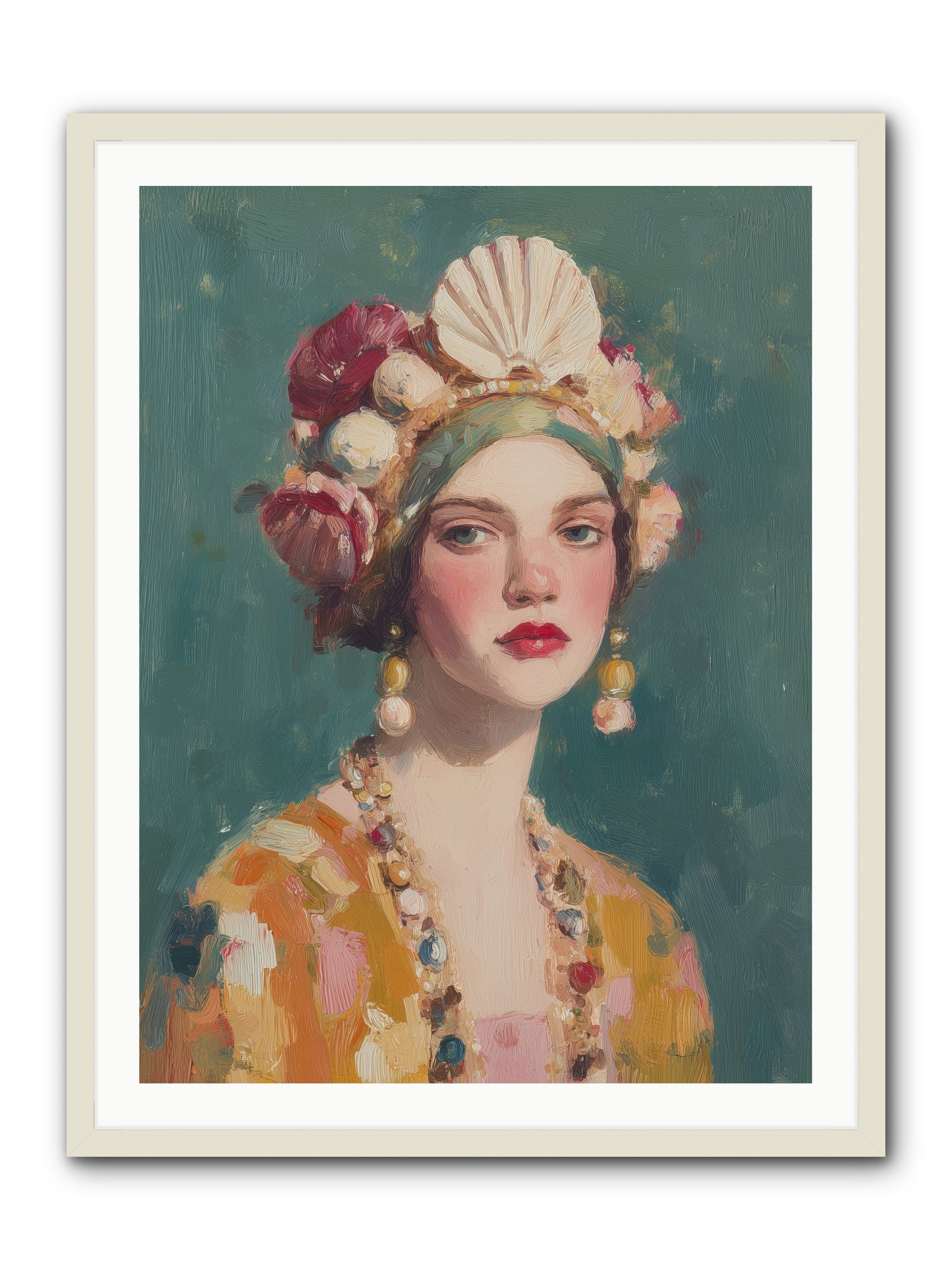 Returning Through Time -- Framed Print - White 30x40