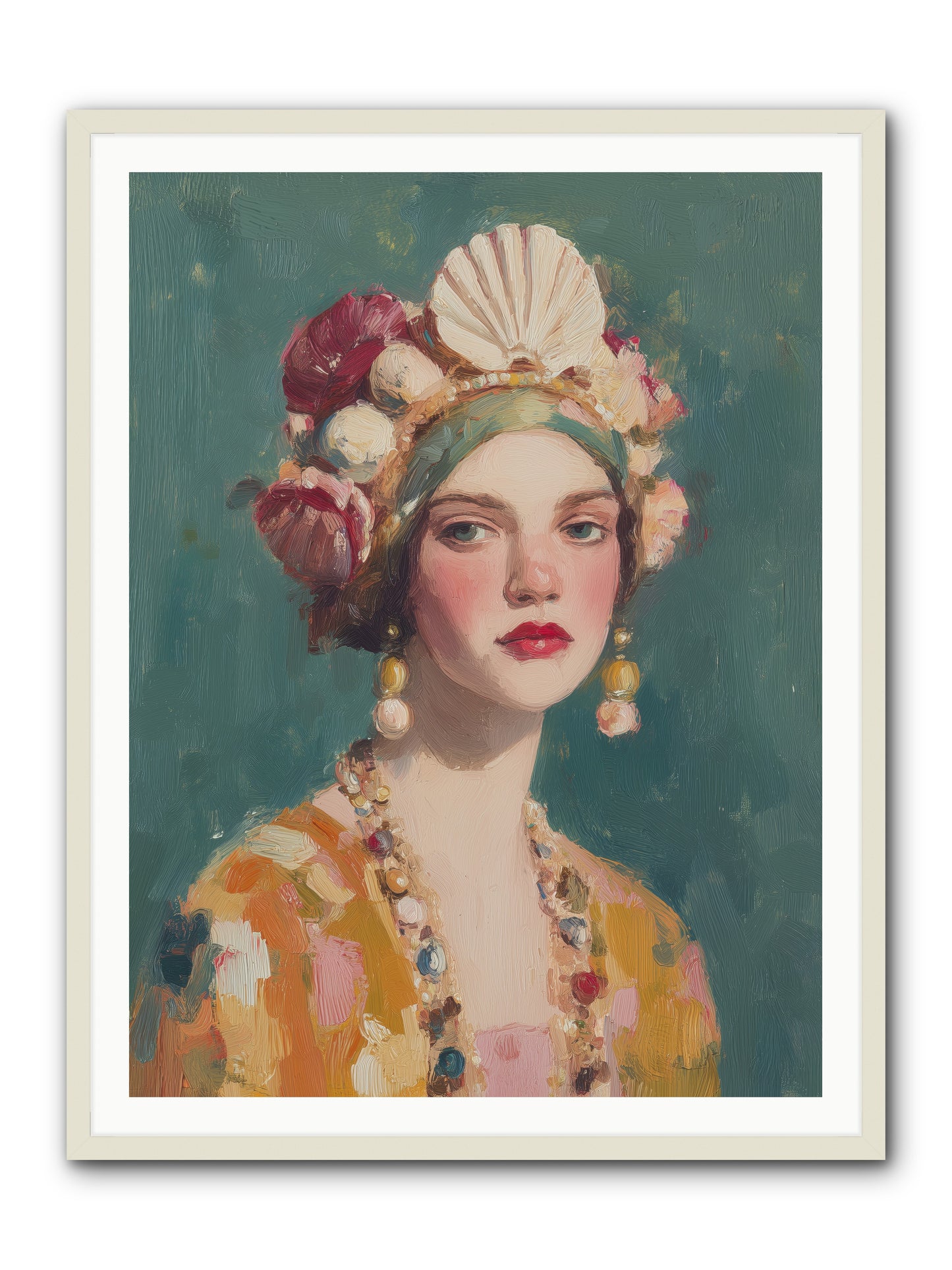 Returning Through Time -- Framed Print - White 36x48