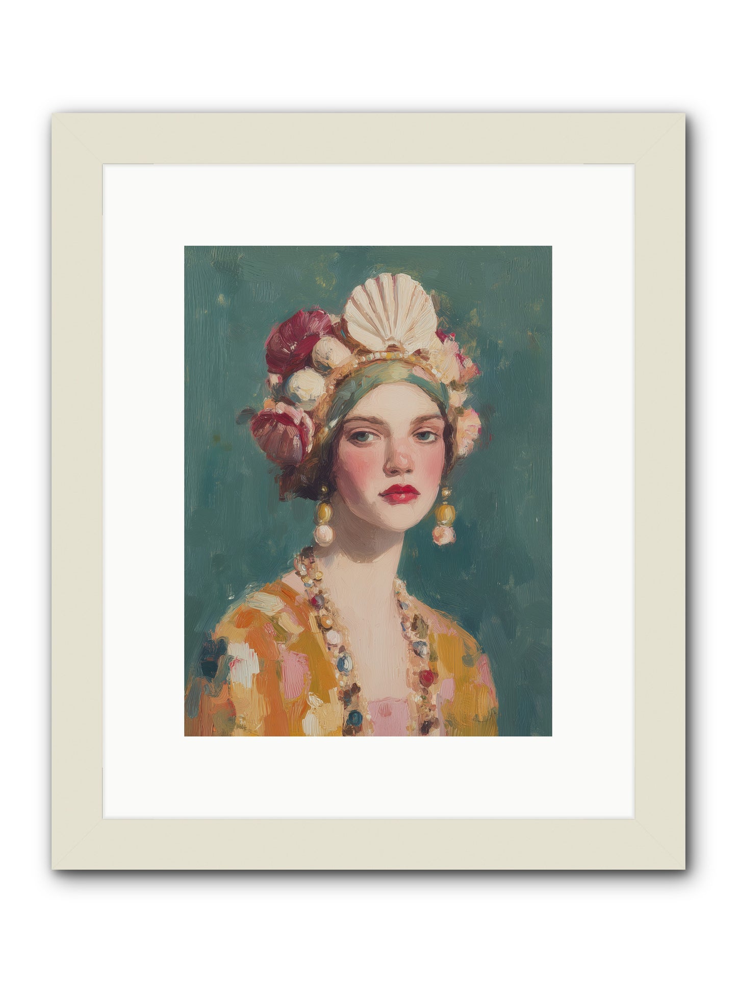 Returning Through Time -- Framed Print - White 9x12
