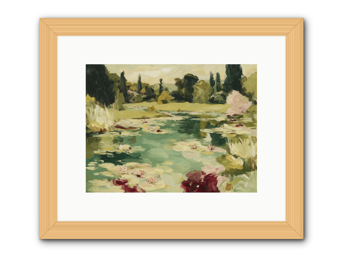 Reveries at Sunrise -- Framed Print - Natural 12x9