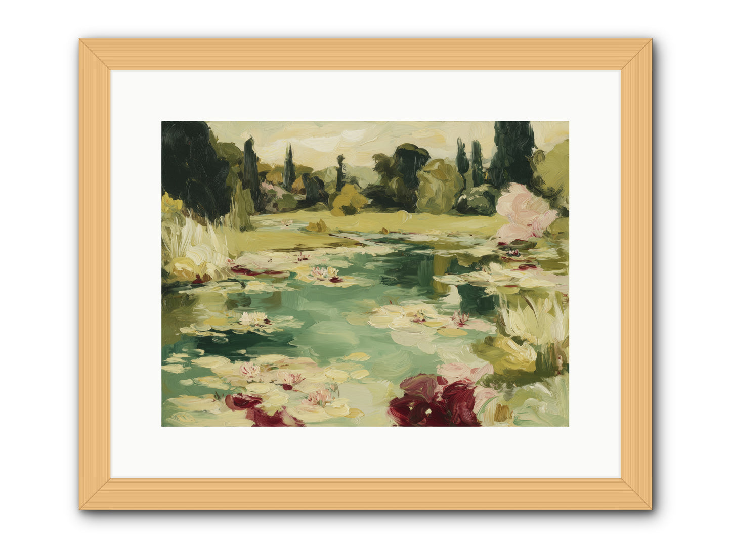 Reveries at Sunrise -- Framed Print - Natural 16x12