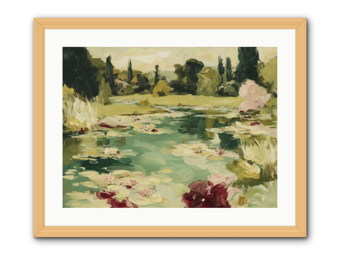 Reveries at Sunrise -- Framed Print - Natural 24x18
