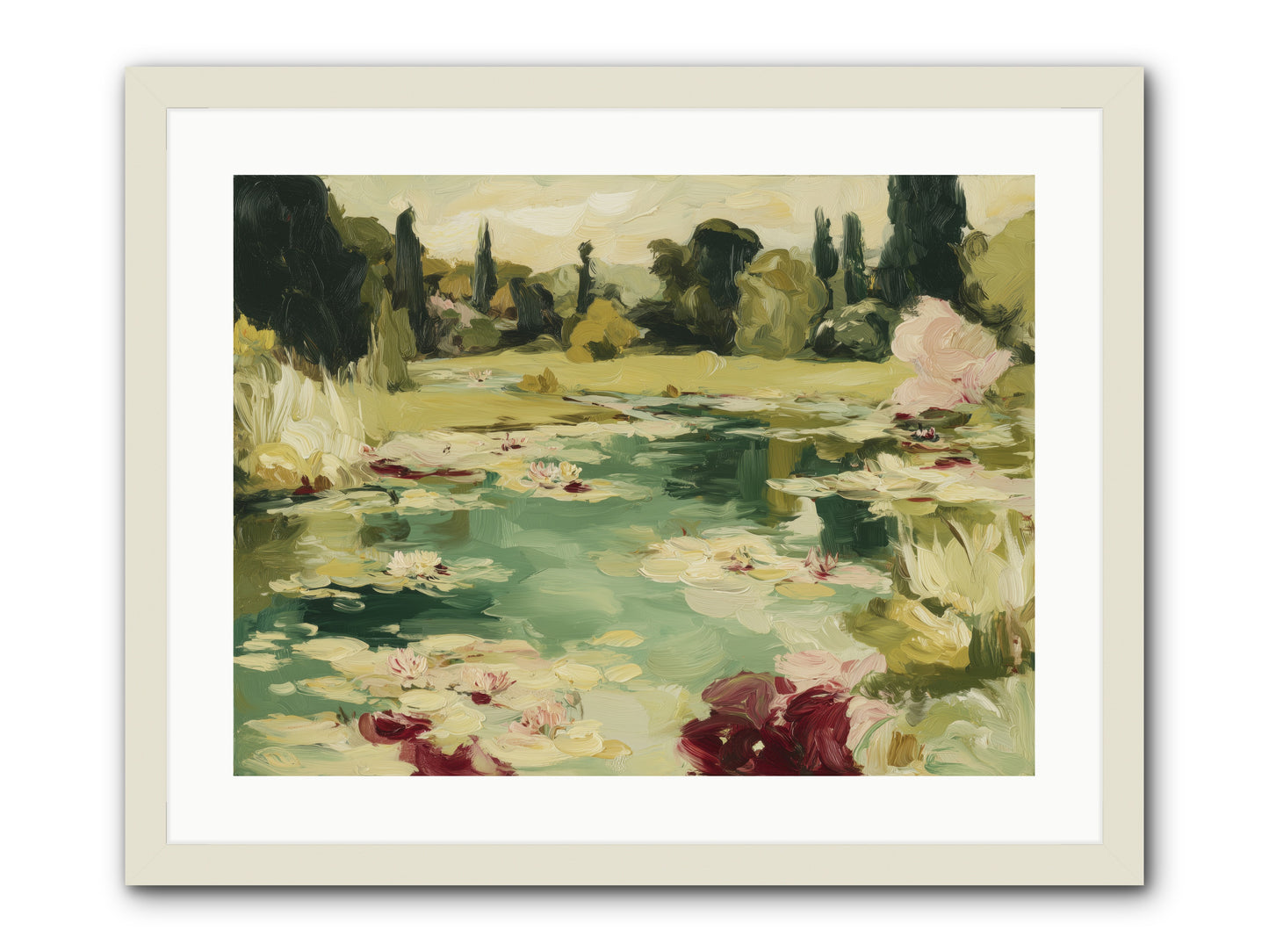 Reveries at Sunrise -- Framed Print - White 24x18