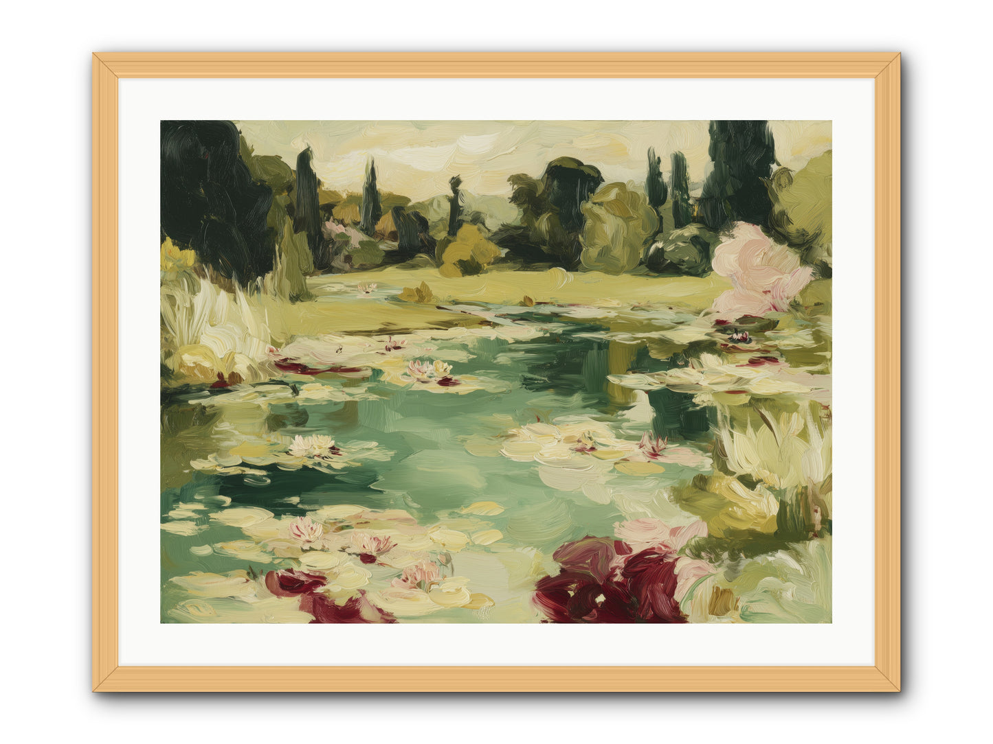 Reveries at Sunrise -- Framed Print - Natural 32x24