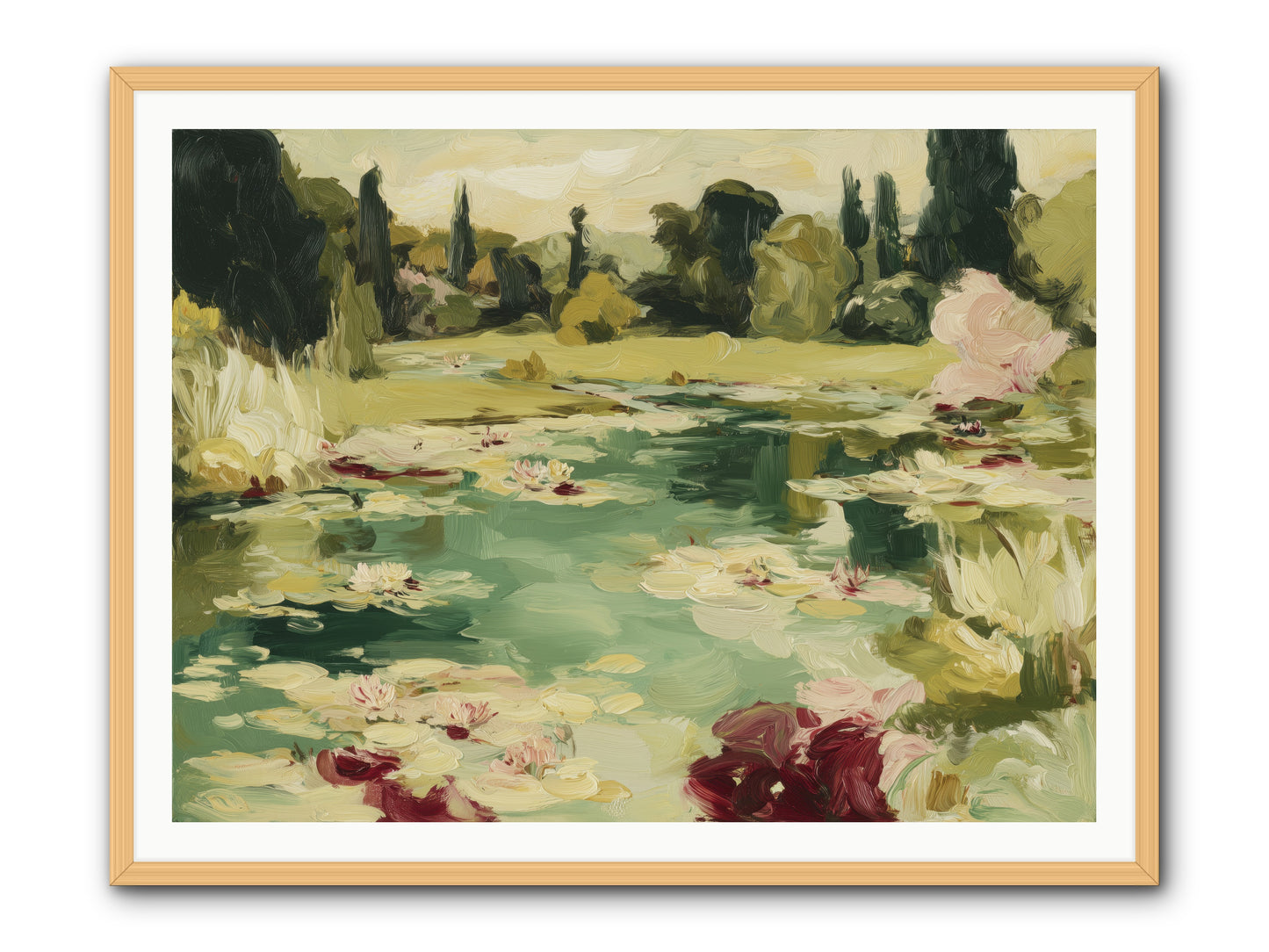 Reveries at Sunrise -- Framed Print - Natural 48x36