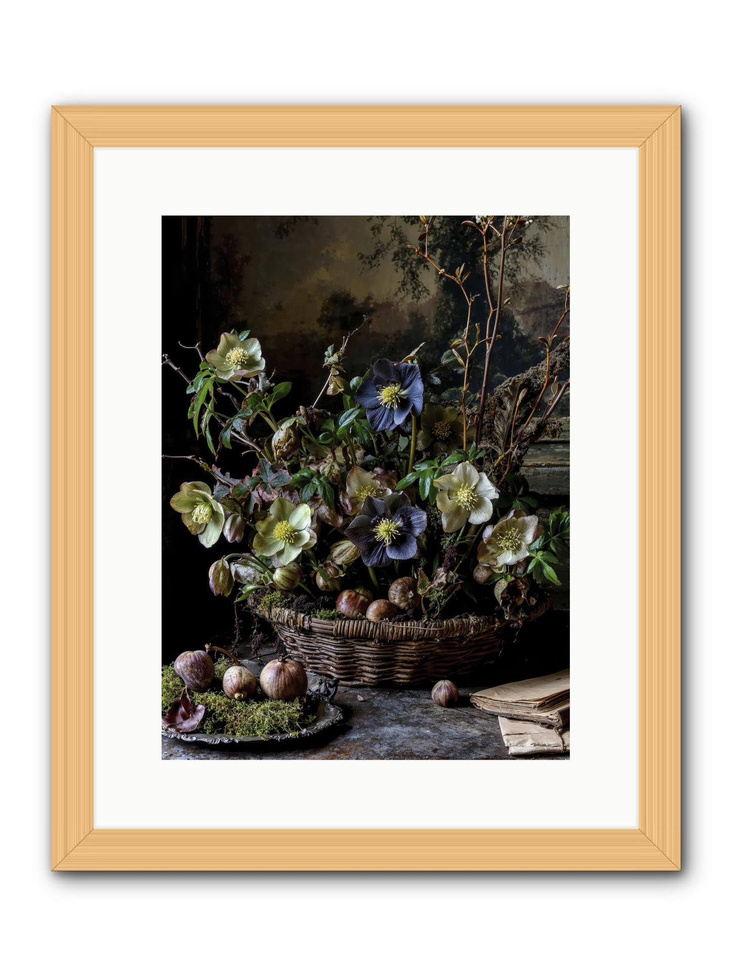 Rhapsody -- Framed Print - Natural 12x16