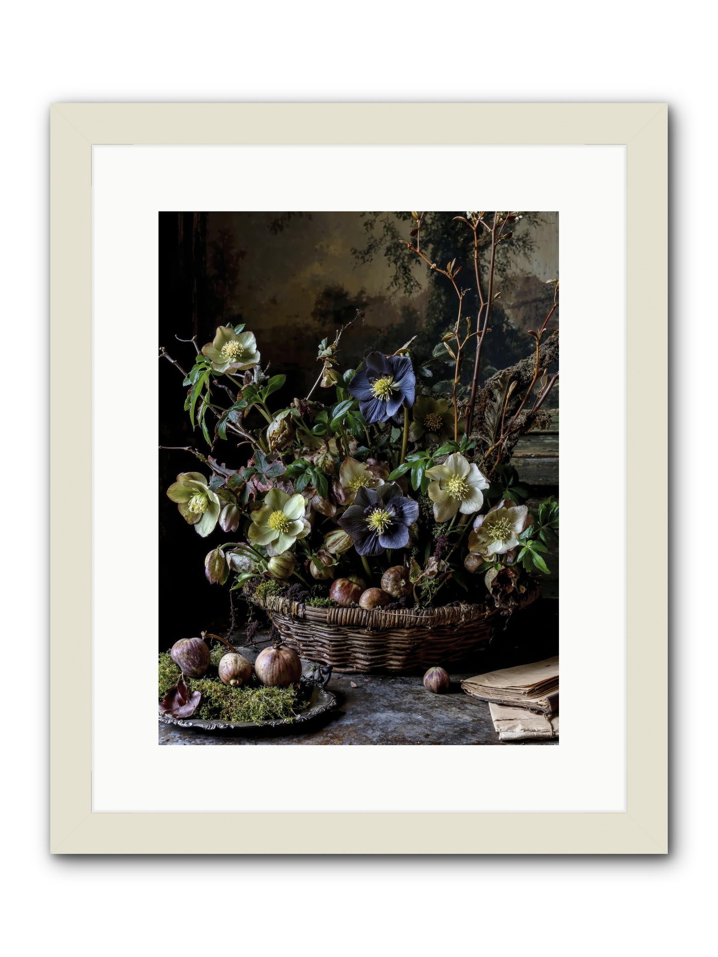 Rhapsody -- Framed Print - White 12x16