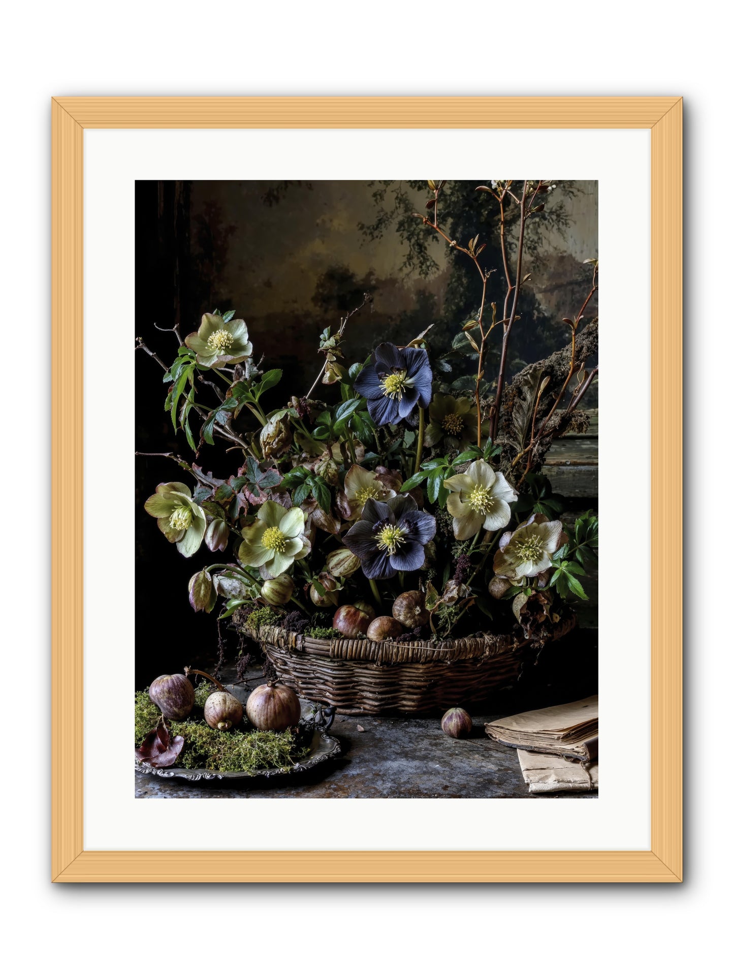 Rhapsody -- Framed Print - Natural 18x24