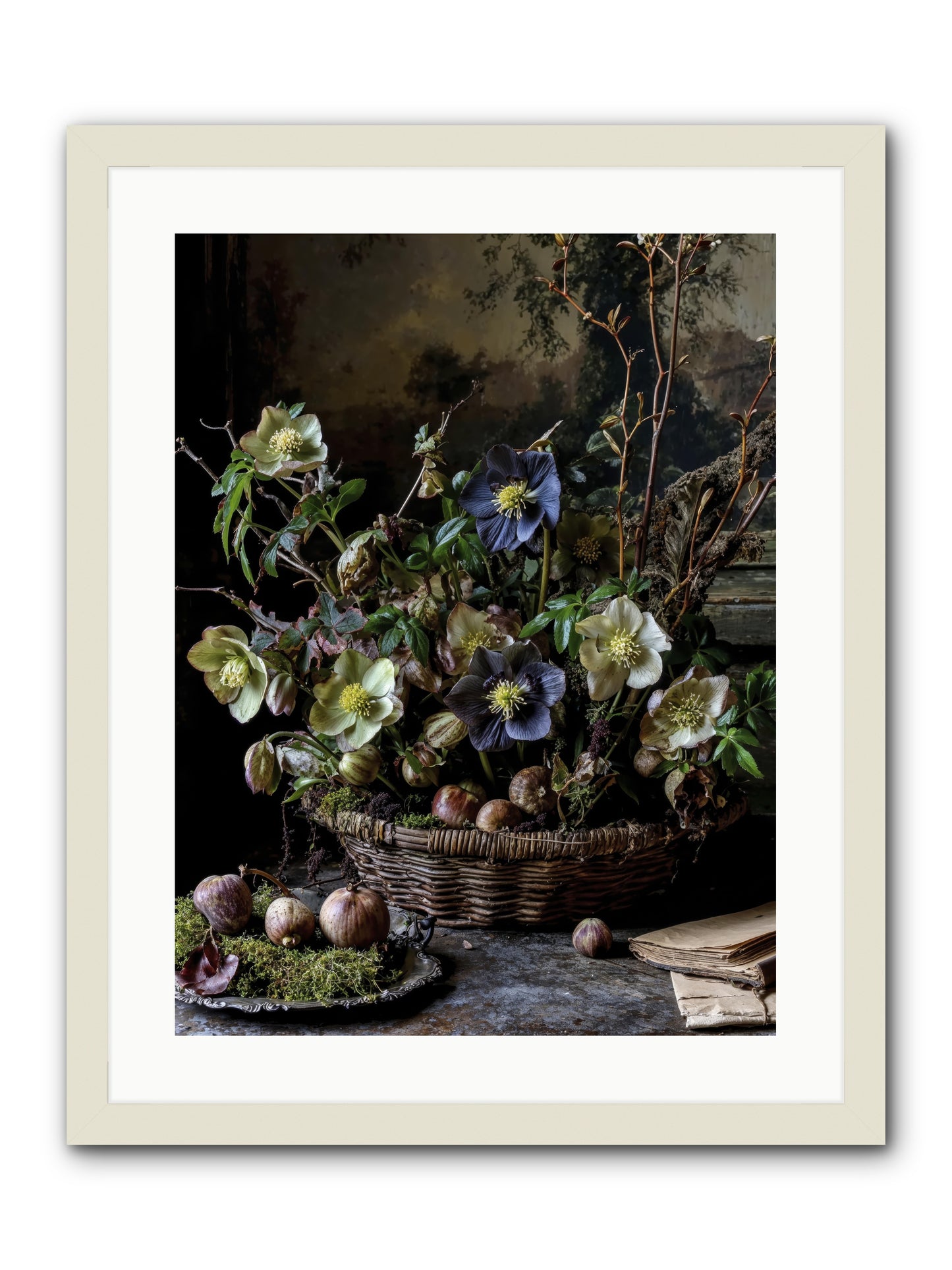 Rhapsody -- Framed Print - White 18x24