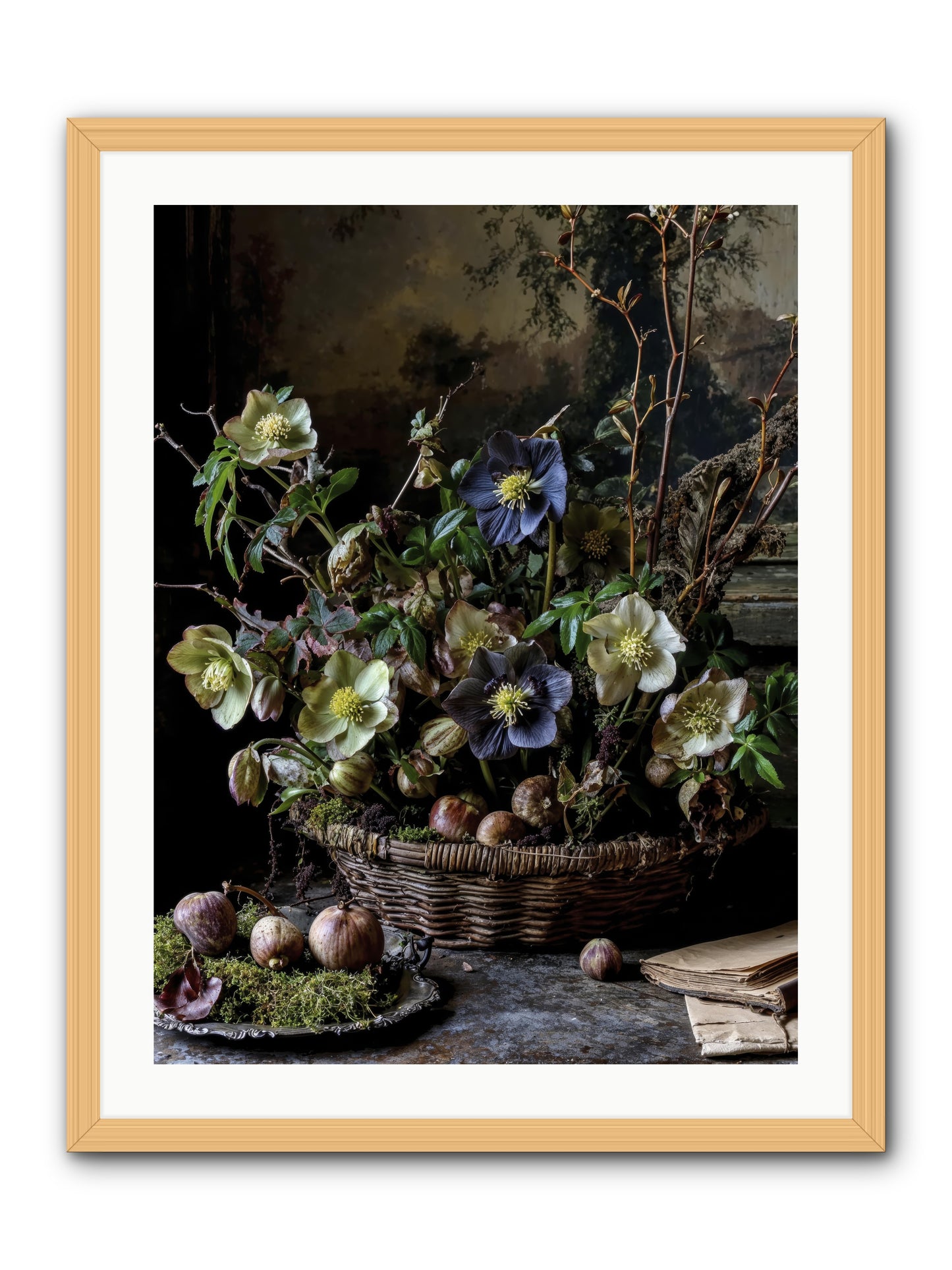 Rhapsody -- Framed Print - Natural 24x32