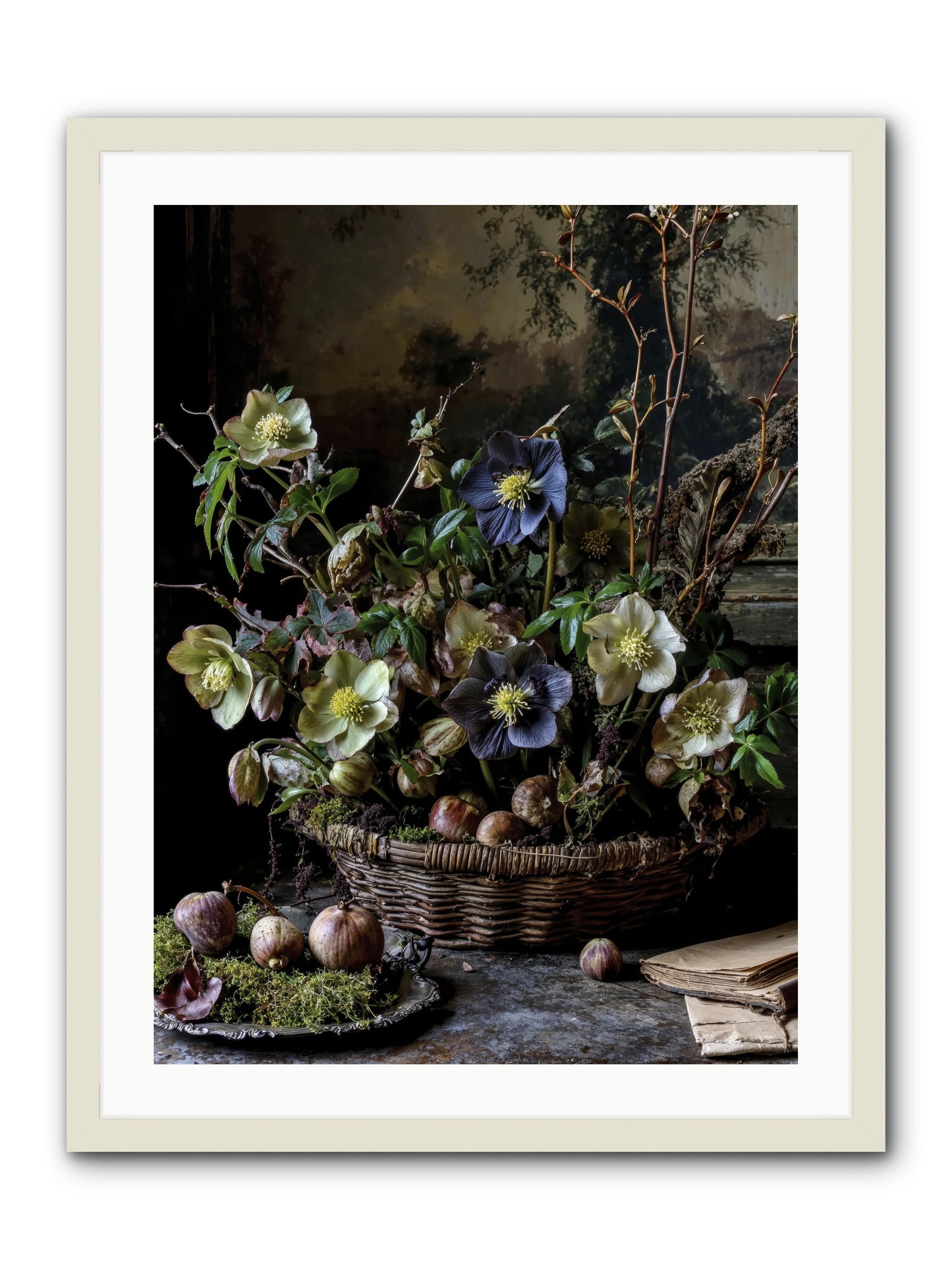 Rhapsody -- Framed Print - White 24x32