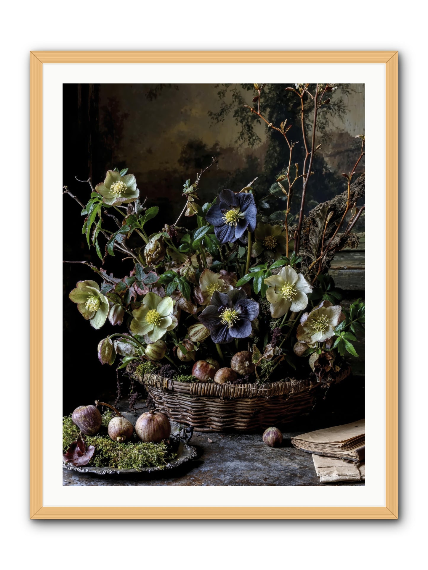 Rhapsody -- Framed Print - Natural 30x40
