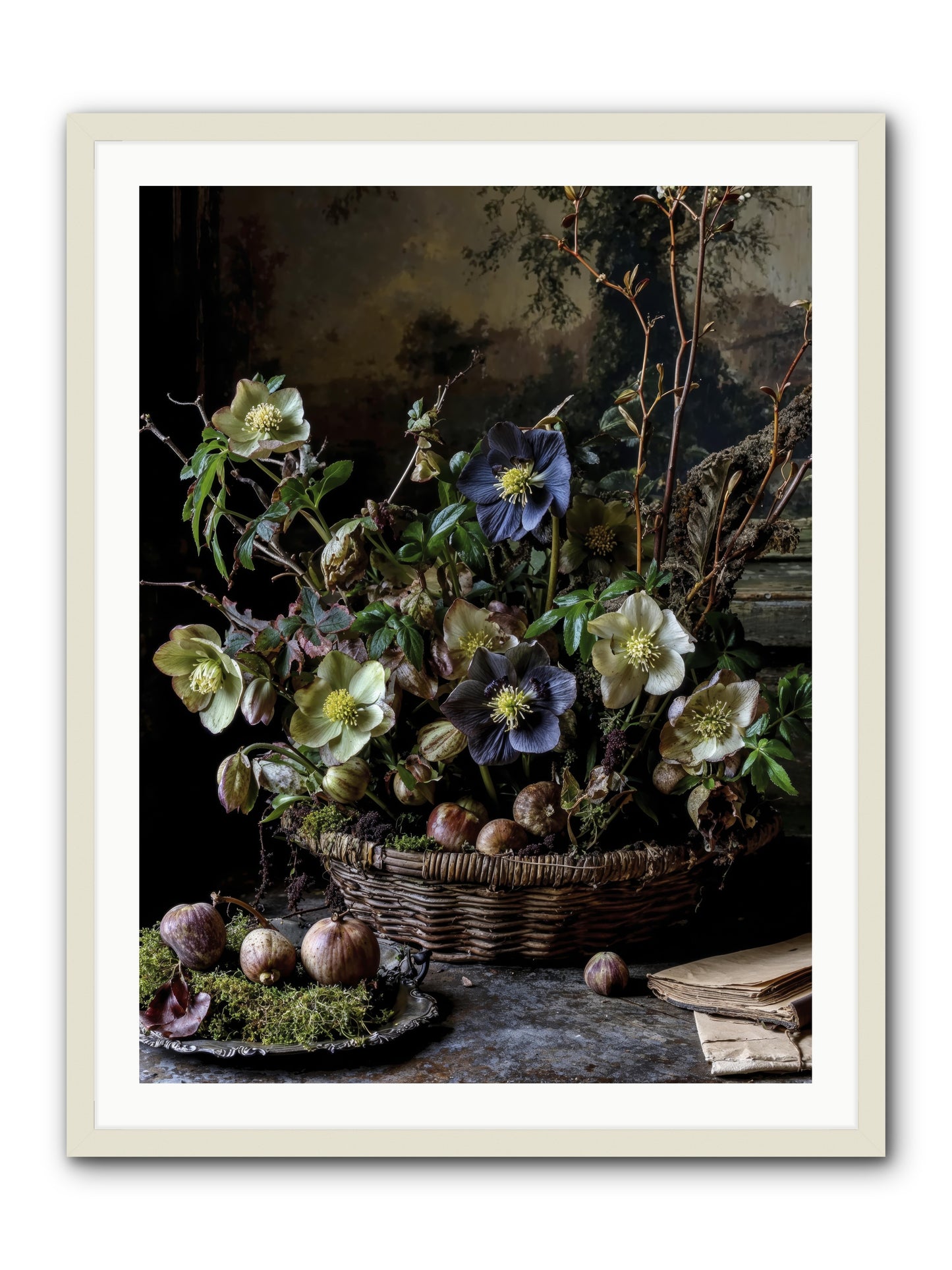 Rhapsody -- Framed Print - White 30x40